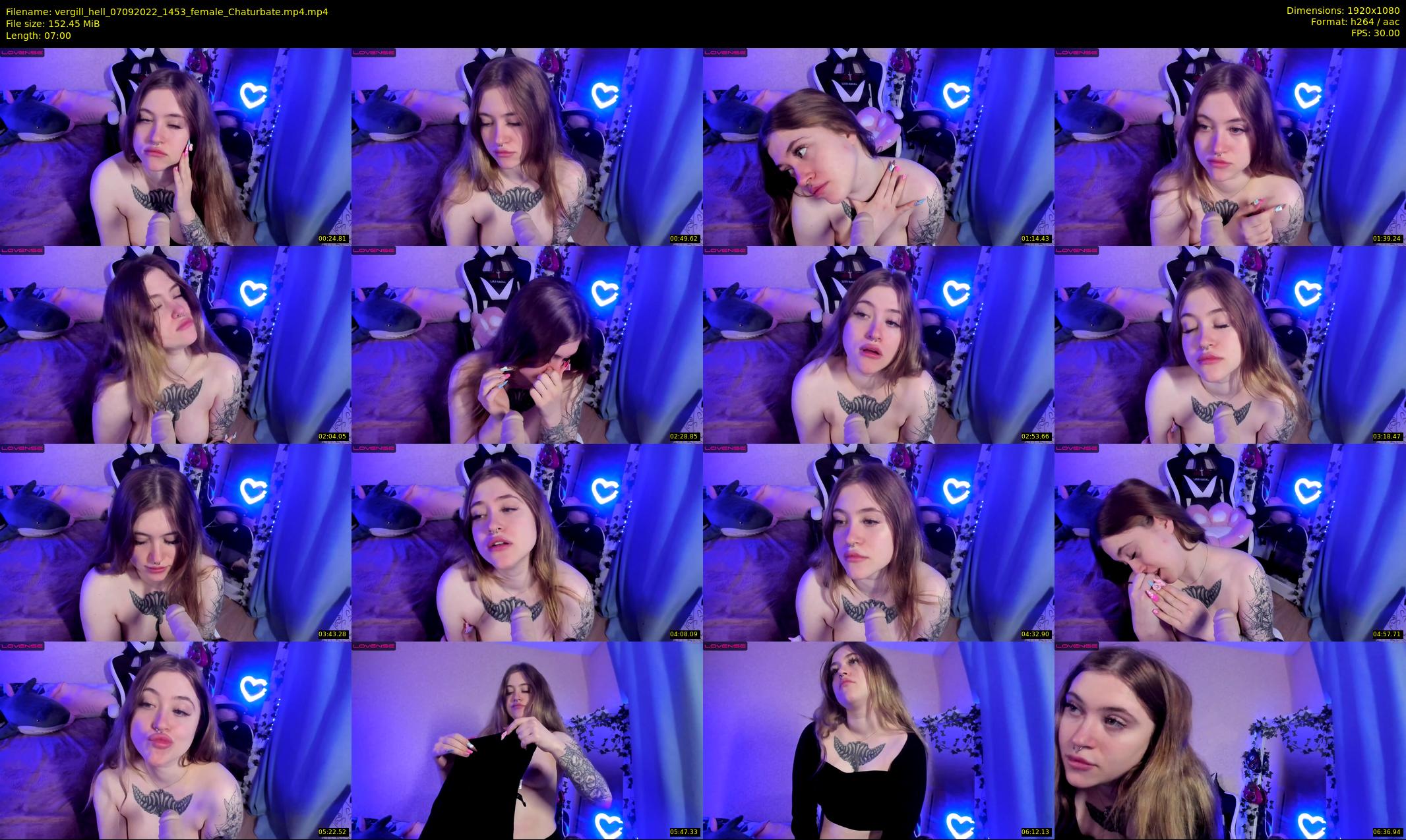 vergill_hell — 7 minute Chaturbate Female strip rec, 1080p, Sep 7, 2022