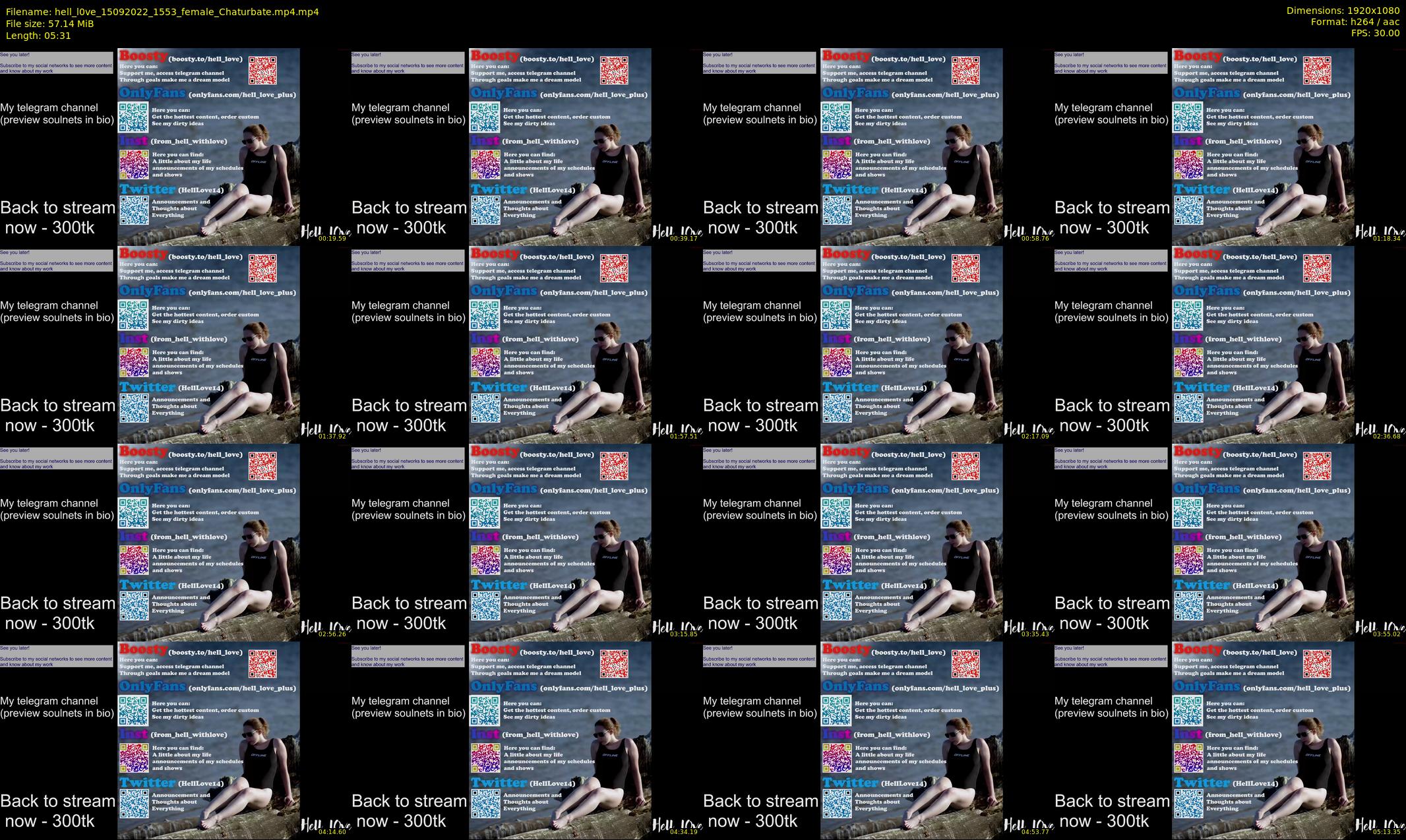 hell_l0ve — 6 minute Chaturbate Female strip rec, 1080p, Sep 15, 2022