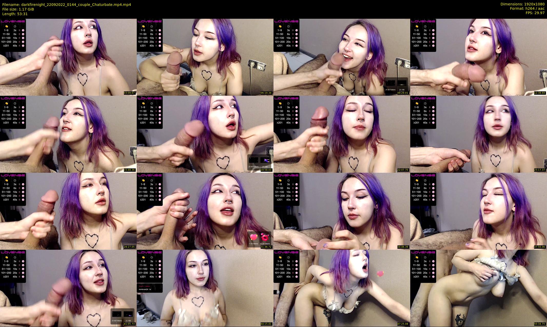 darkfirenight — 54 minute Chaturbate Couple strip rec, 1080p, Sep 22, 2022