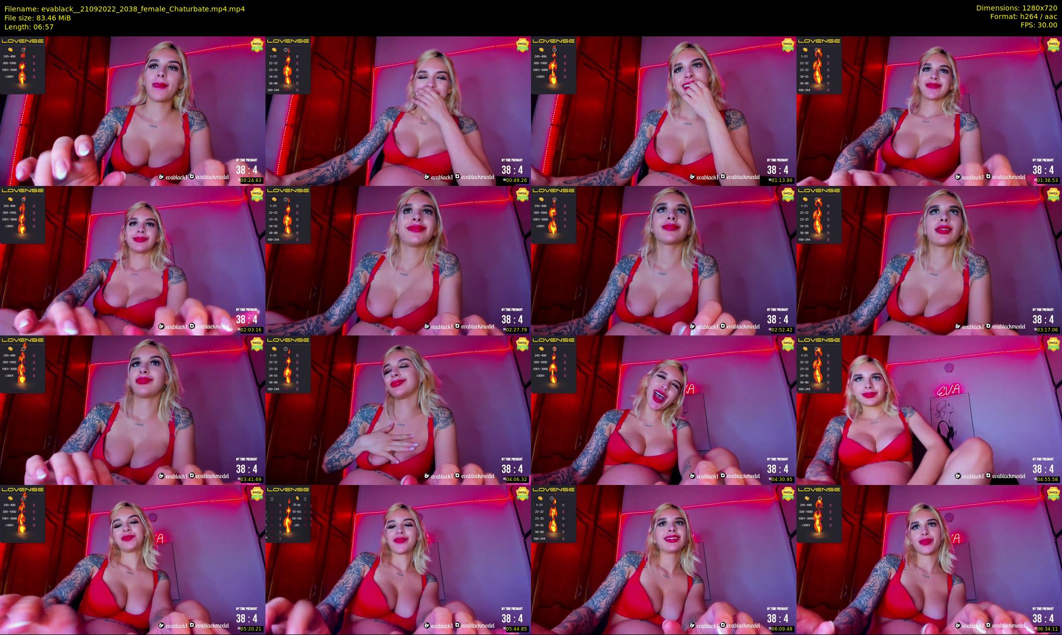 evablack_ — 7 minute Chaturbate Female strip rec, 720p, Sep 21, 2022
