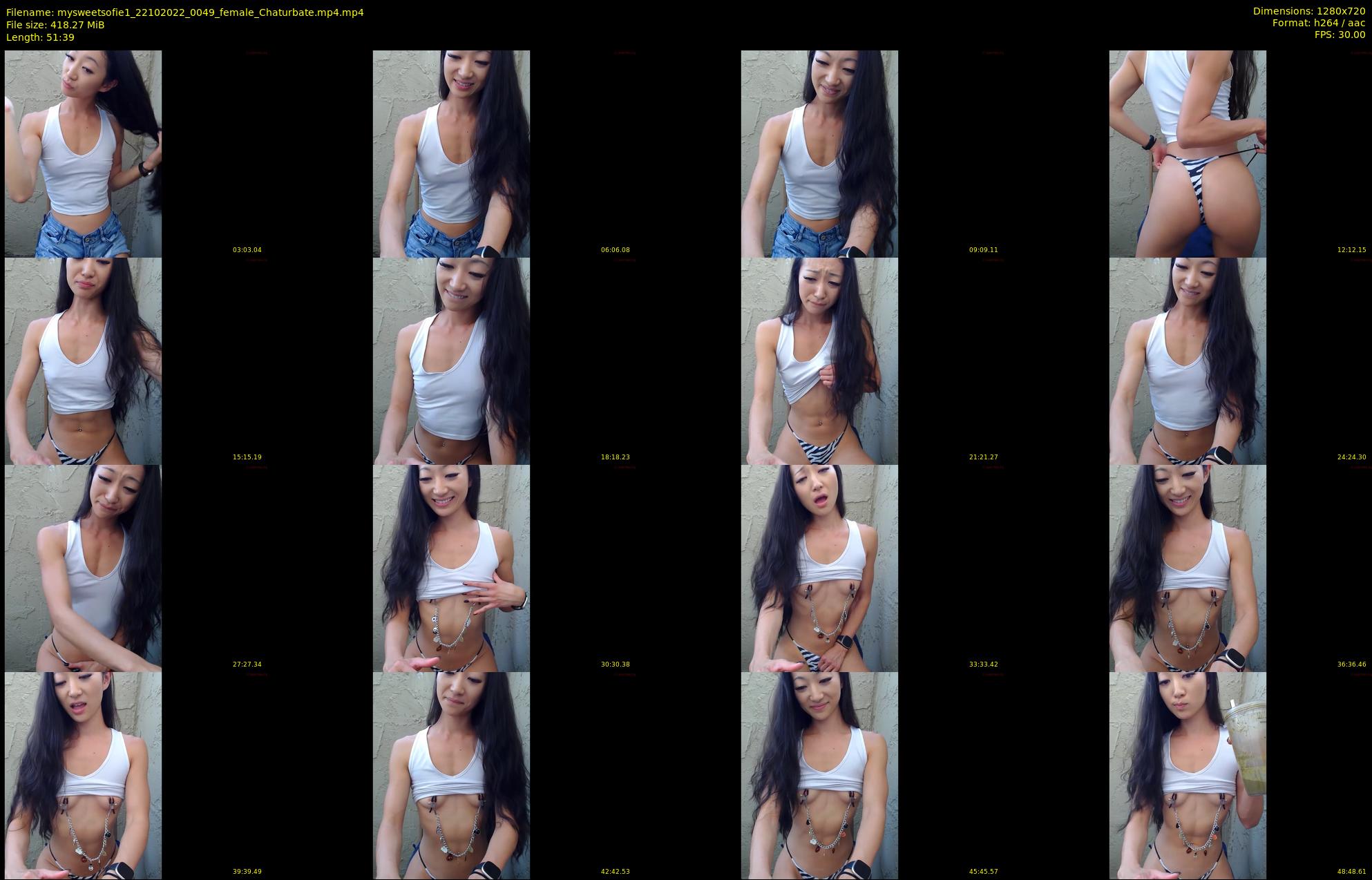 mysweetsofie1 — 52 minute Chaturbate Female strip rec, 720p, Oct 22, 2022