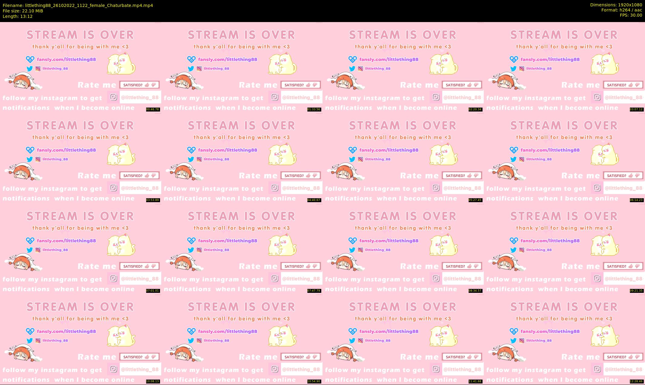 littlething88 — 14 minute Chaturbate Female strip rec, 1080p, Oct 26, 2022