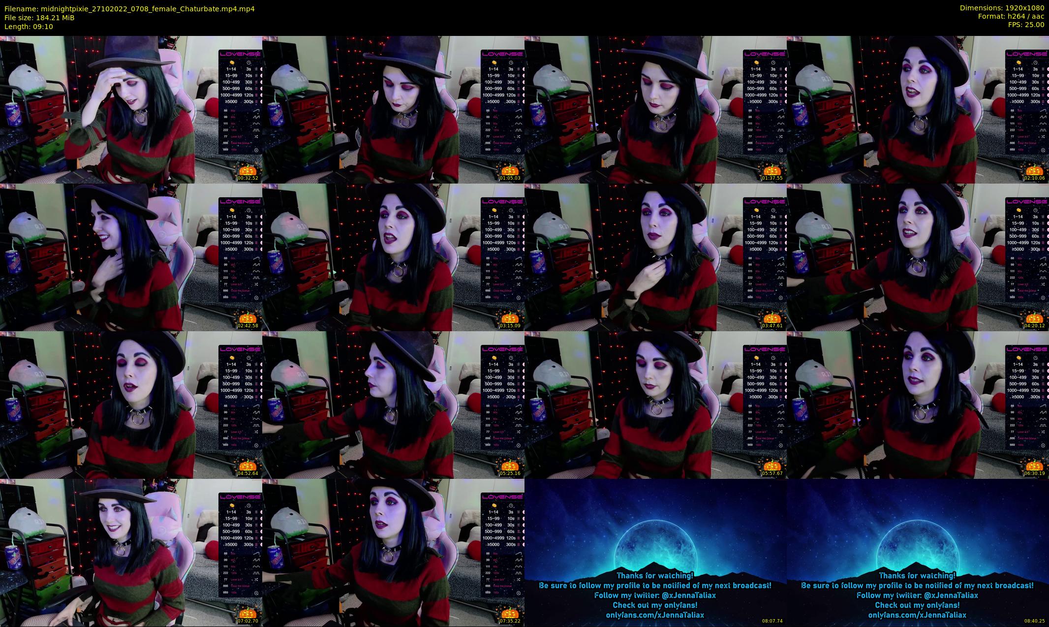 midnightpixie — 10 minute Chaturbate Female strip rec, 1080p, Oct 27, 2022