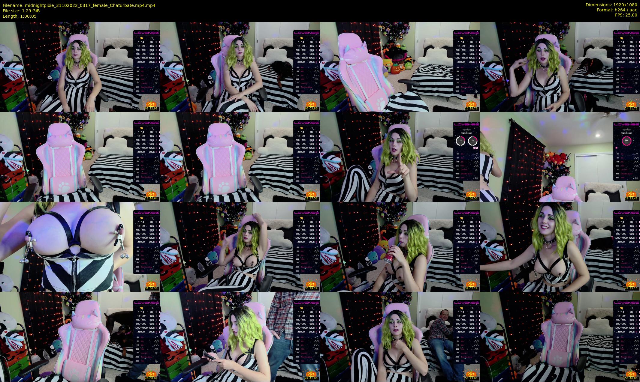 midnightpixie — 61 minute Chaturbate Female strip rec, 1080p, Oct 31, 2022