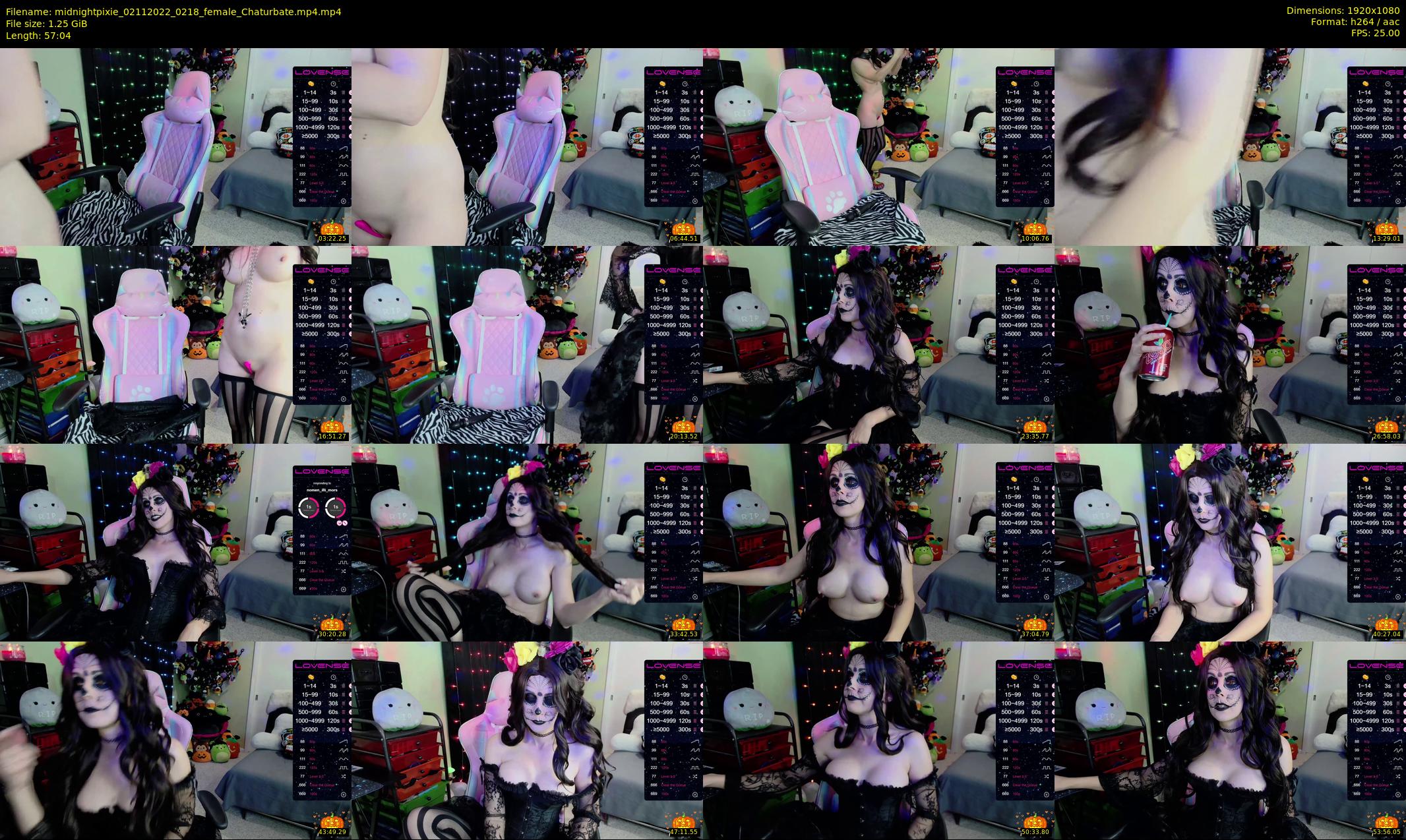 midnightpixie — 58 minute Chaturbate Female strip rec, 1080p, Nov 2, 2022