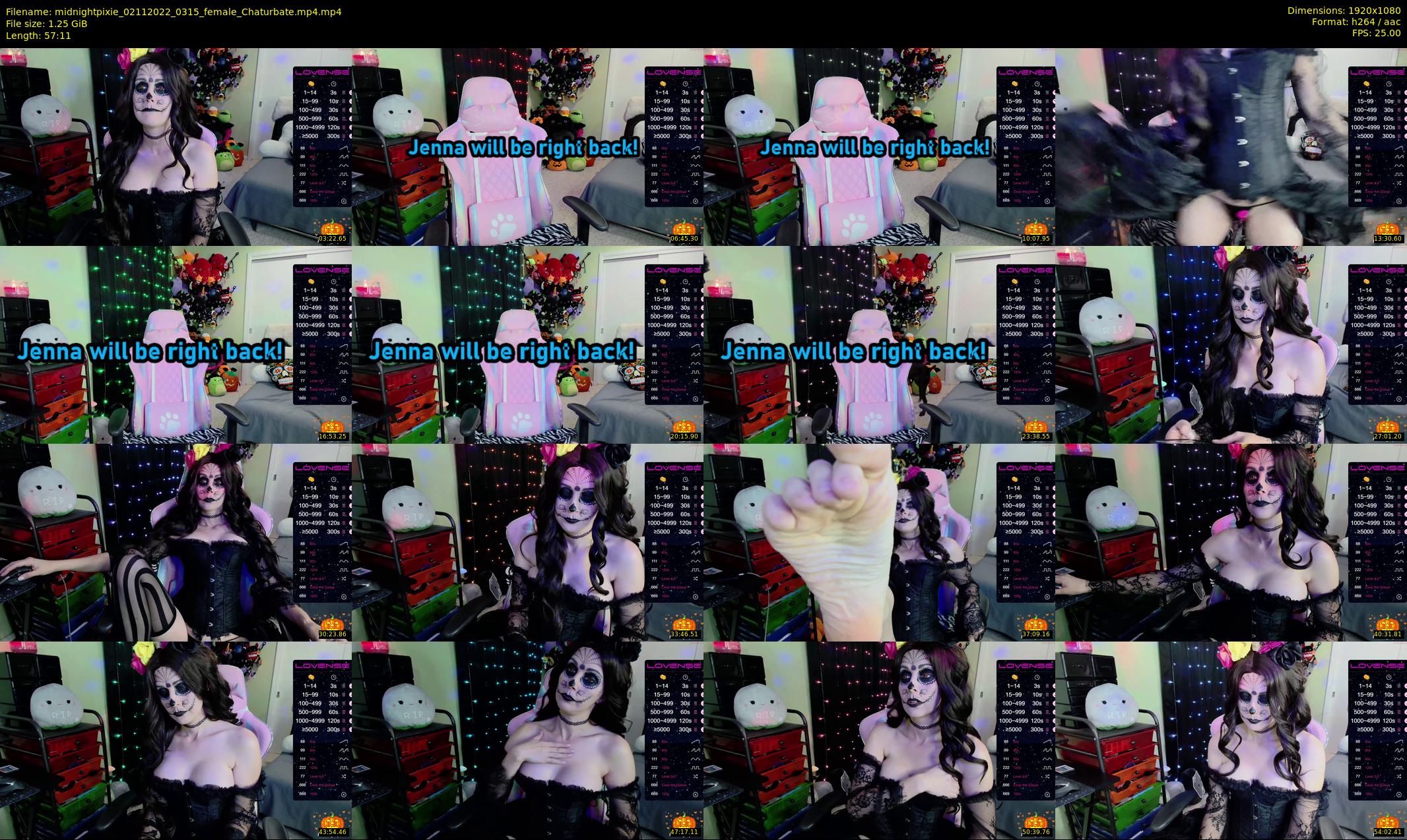 midnightpixie — 58 minute Chaturbate Female strip rec, 1080p, Nov 2, 2022