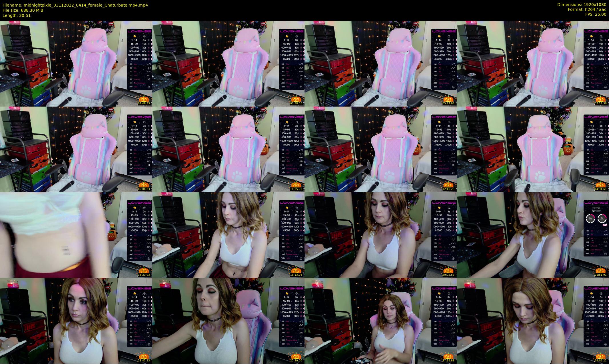 midnightpixie — 31 minute Chaturbate Female strip rec, 1080p, Nov 3, 2022