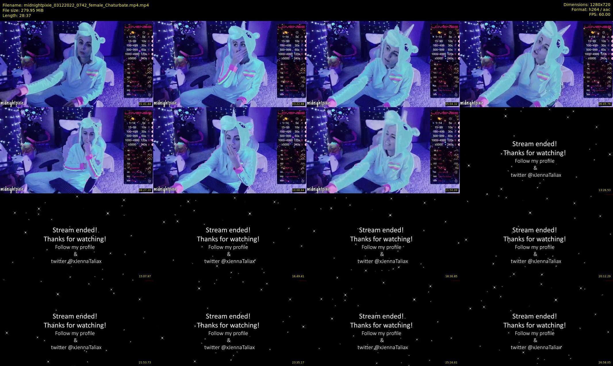 midnightpixie — 29 minute Chaturbate Female strip rec, 720p, Dec 3, 2022