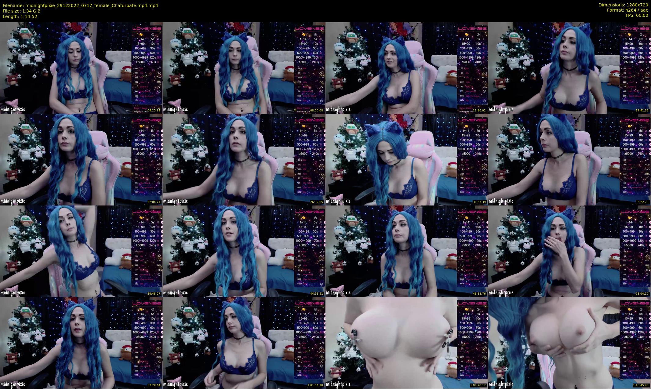 midnightpixie — 75 minute Chaturbate Female strip rec, 720p, Dec 29, 2022