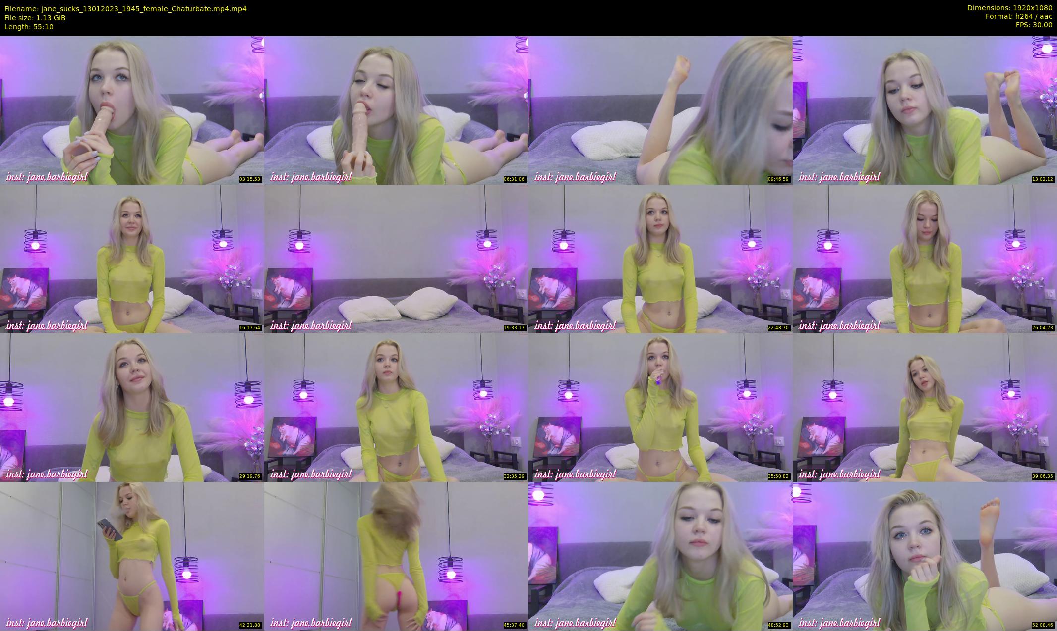 jane_sucks — 56 minute Chaturbate Female strip rec, 1080p, Jan 13, 2023