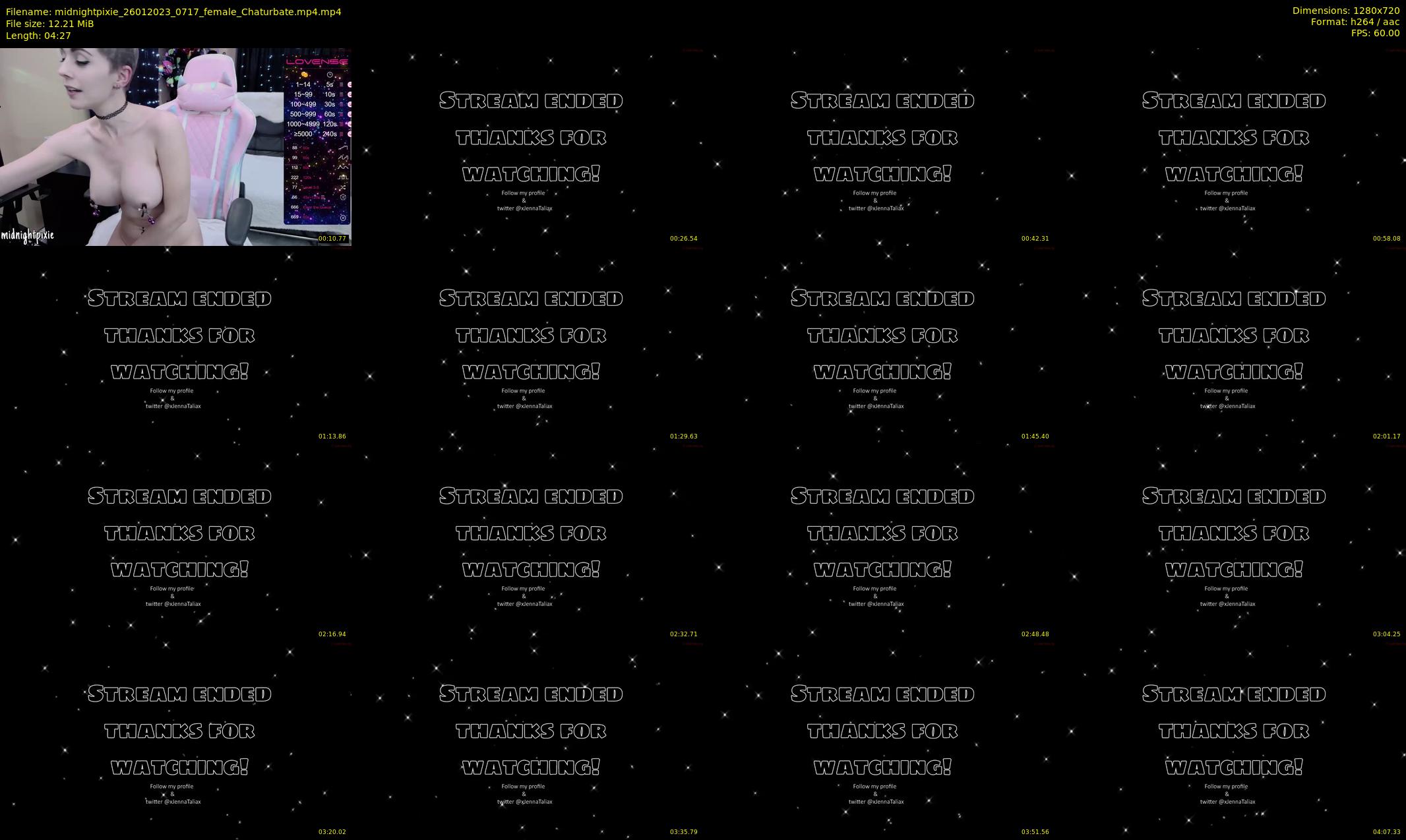 midnightpixie — 5 minute Chaturbate Female strip rec, 720p, Jan 26, 2023
