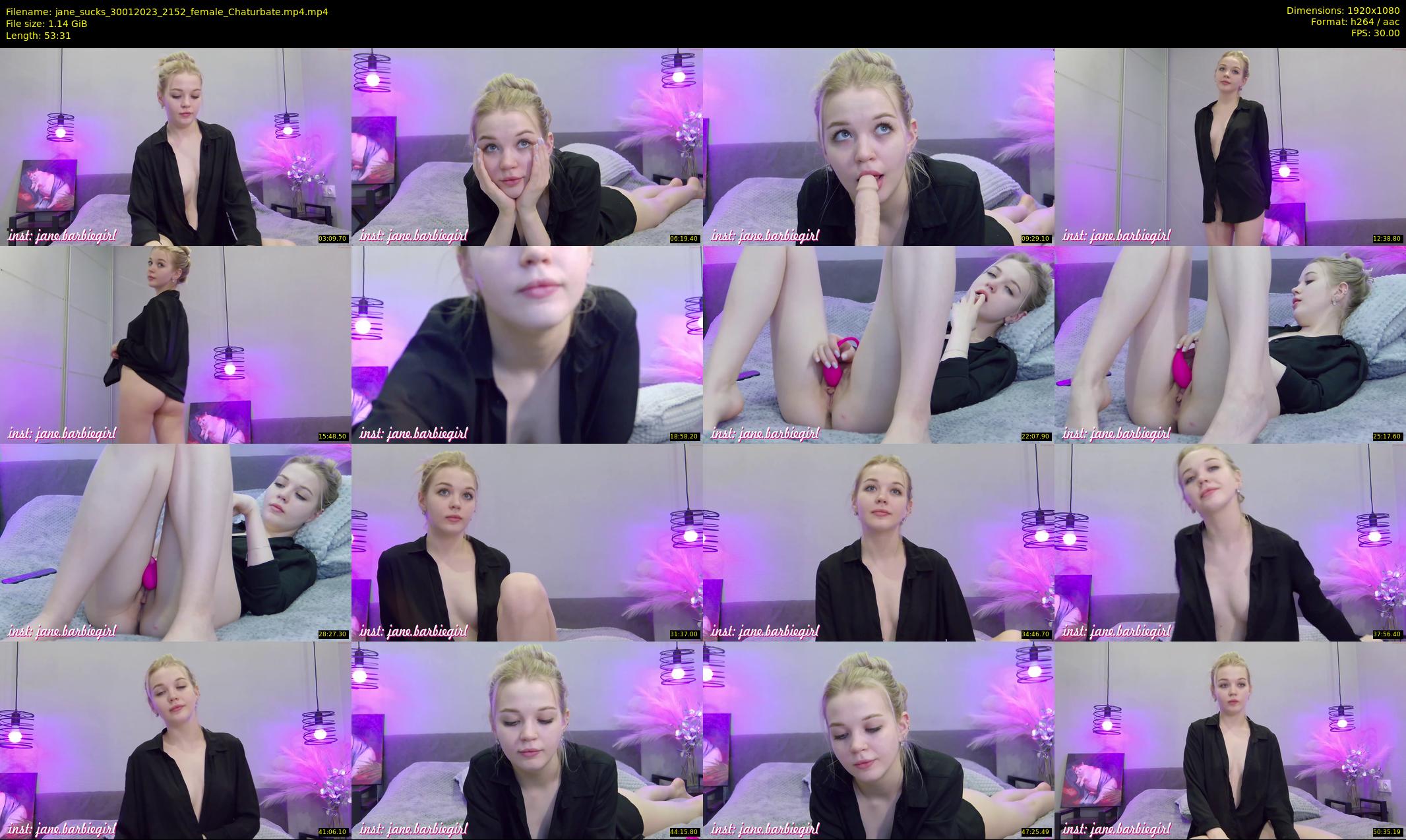 jane_sucks — 54 minute Chaturbate Female strip rec, 1080p, Jan 30, 2023