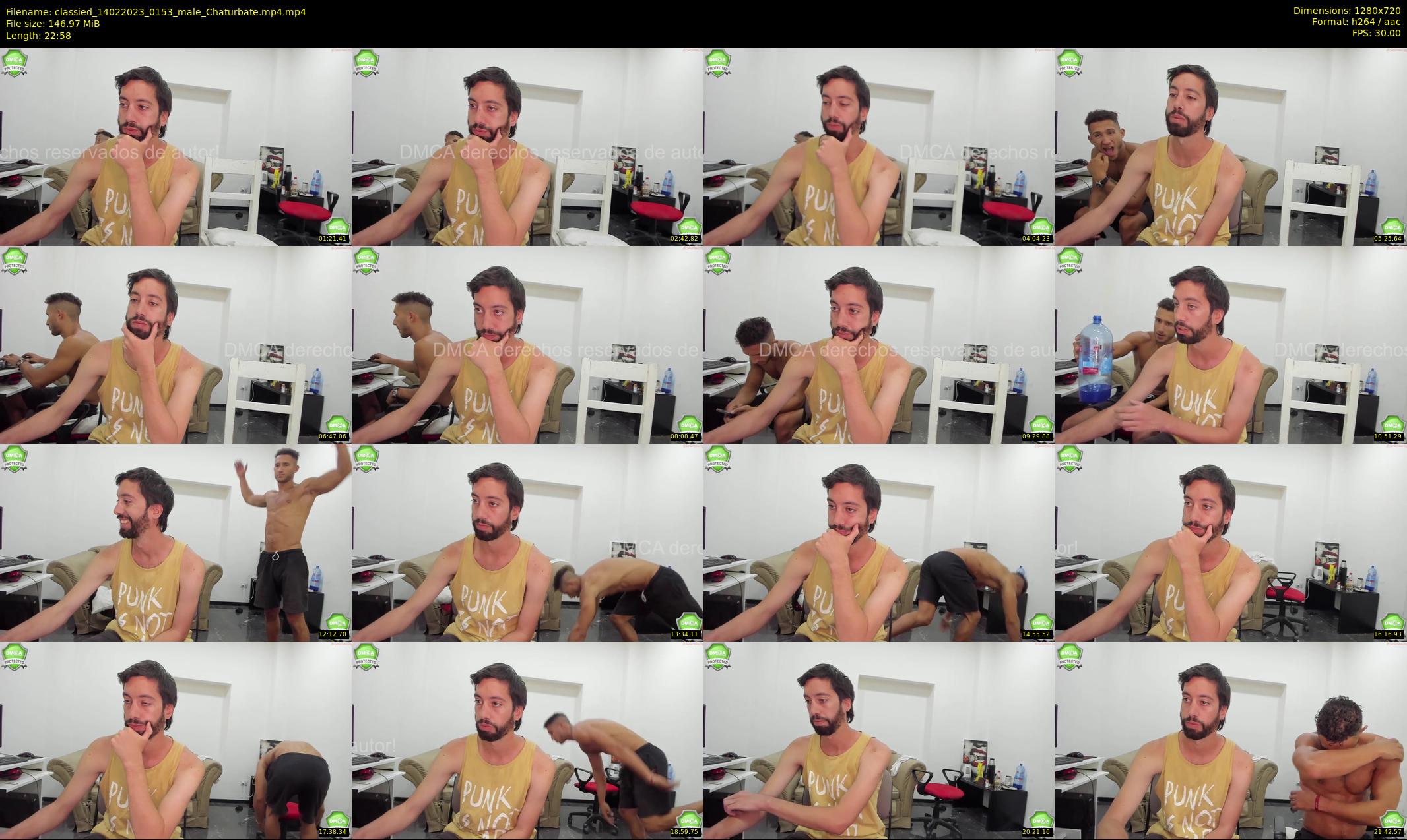 classied — 23 minute Chaturbate Male strip rec, 720p, Feb 14, 2023