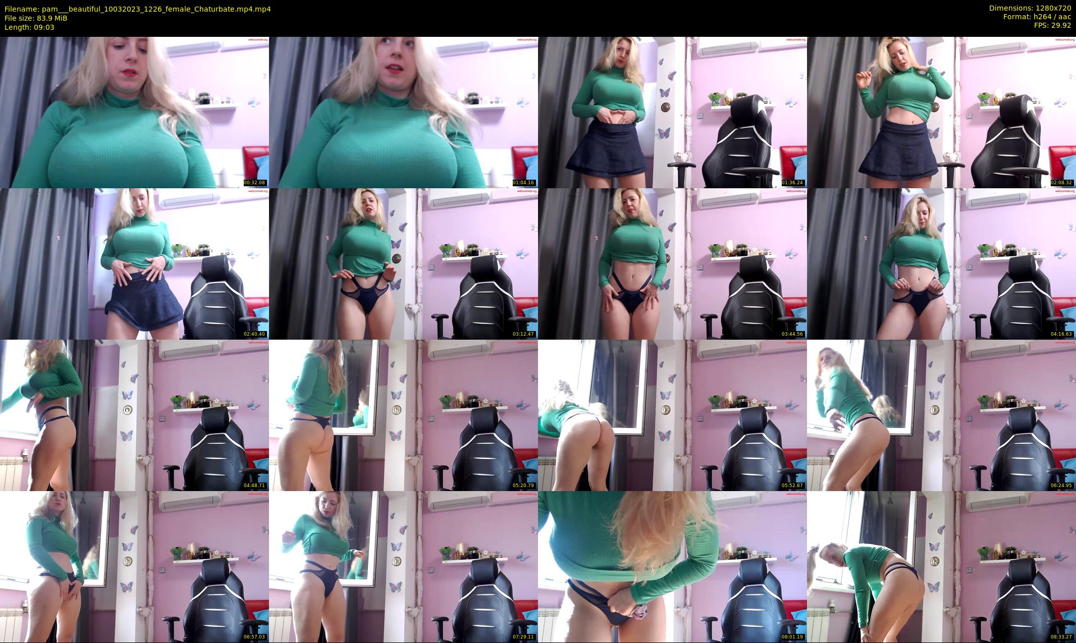 pam___beautiful — 10 minute Chaturbate Female strip rec, 720p, Mar 10, 2023