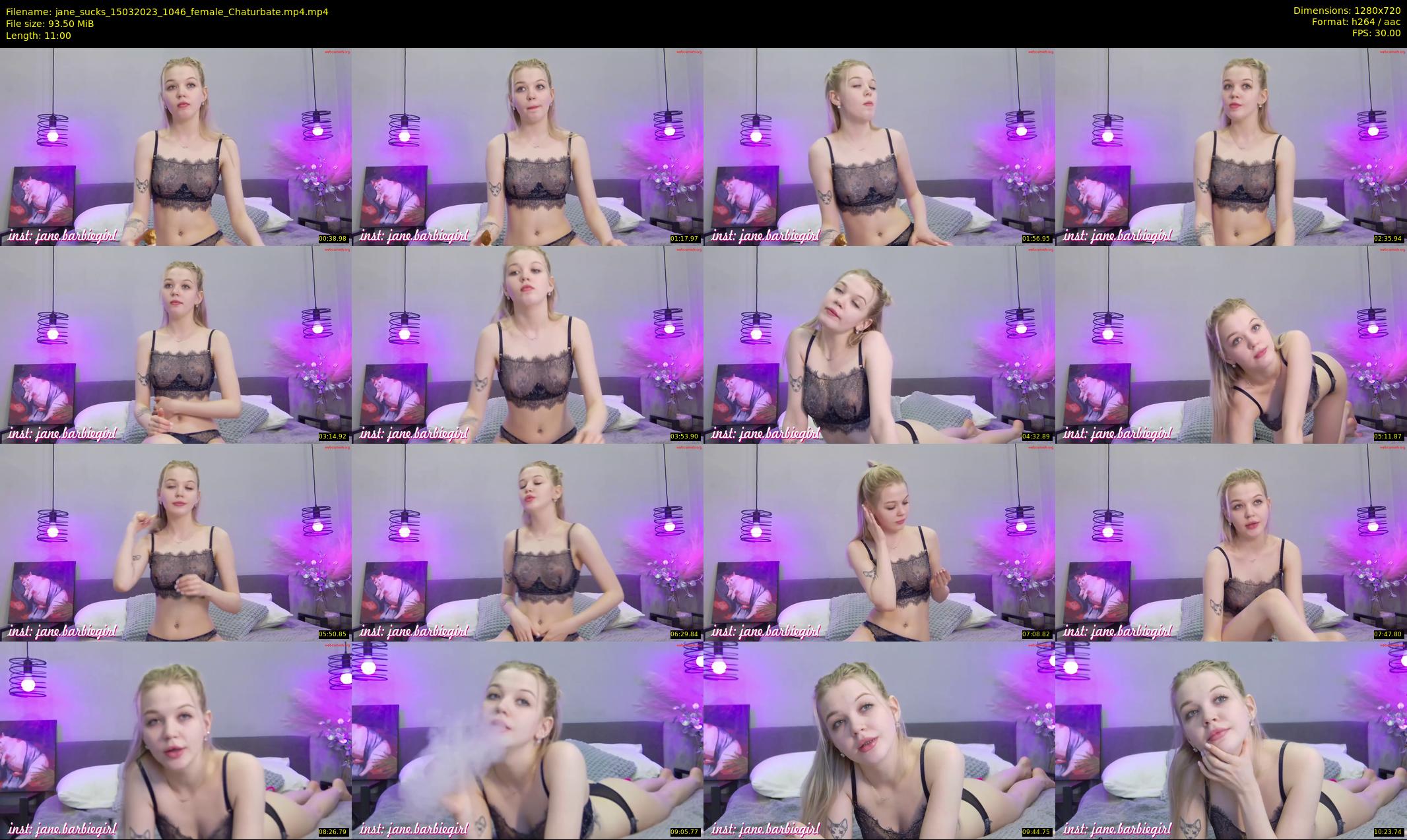 jane_sucks — 11 minute Chaturbate Female strip rec, 720p, Mar 15, 2023