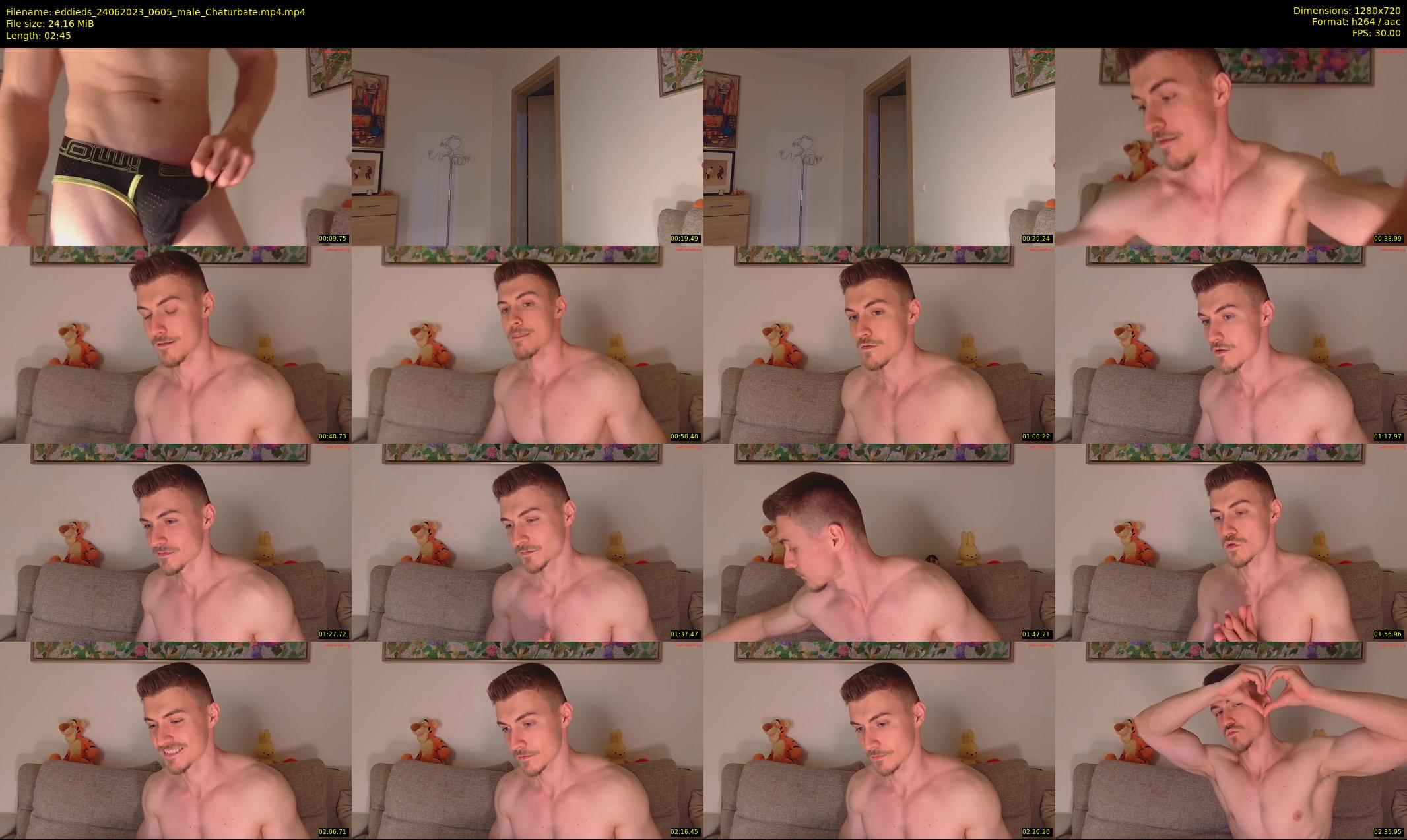 eddieds — 3 minute Chaturbate Male strip rec, 720p, Jun 24, 2023