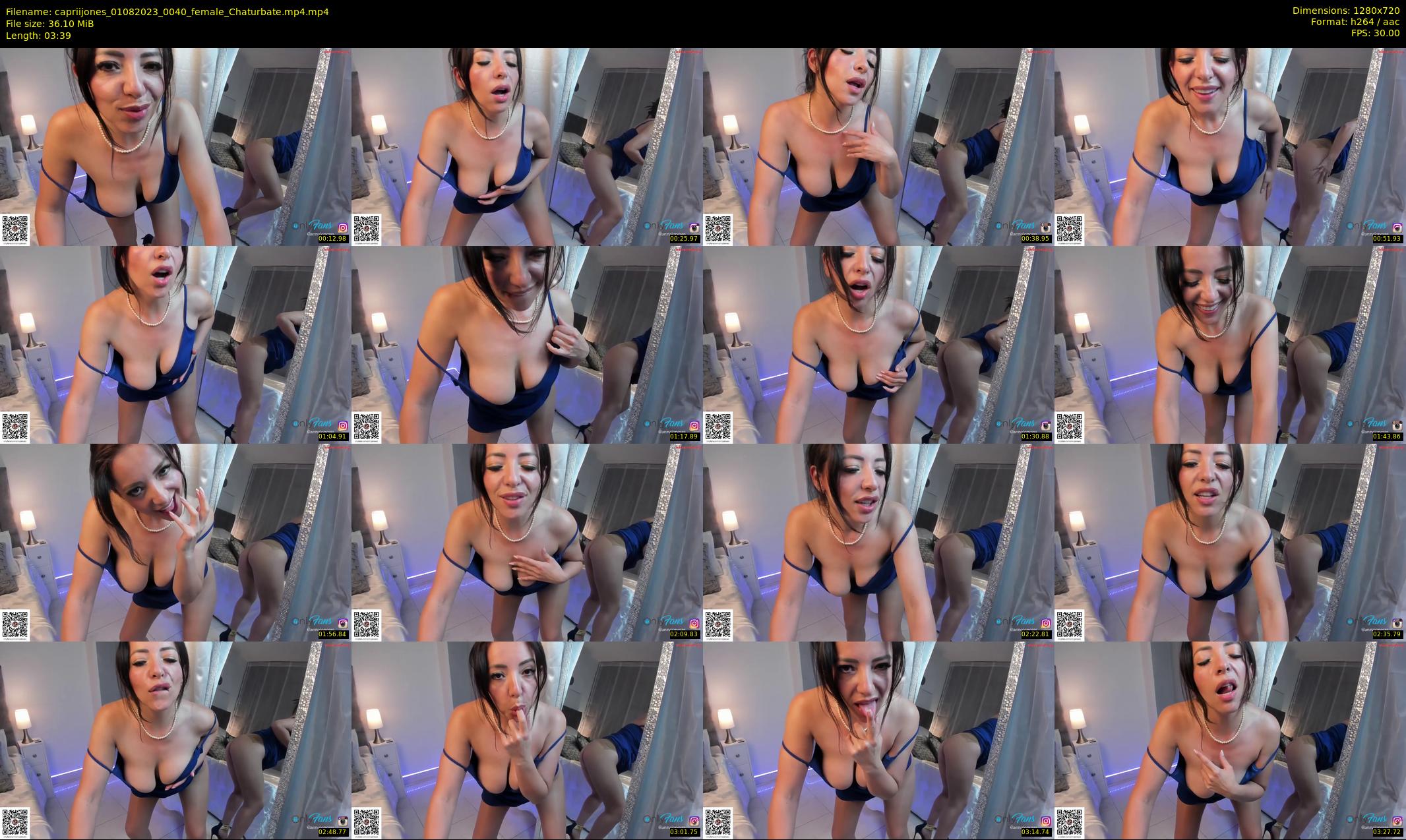 capriijones — 4 minute Chaturbate Female strip rec, 720p, Aug 1, 2023