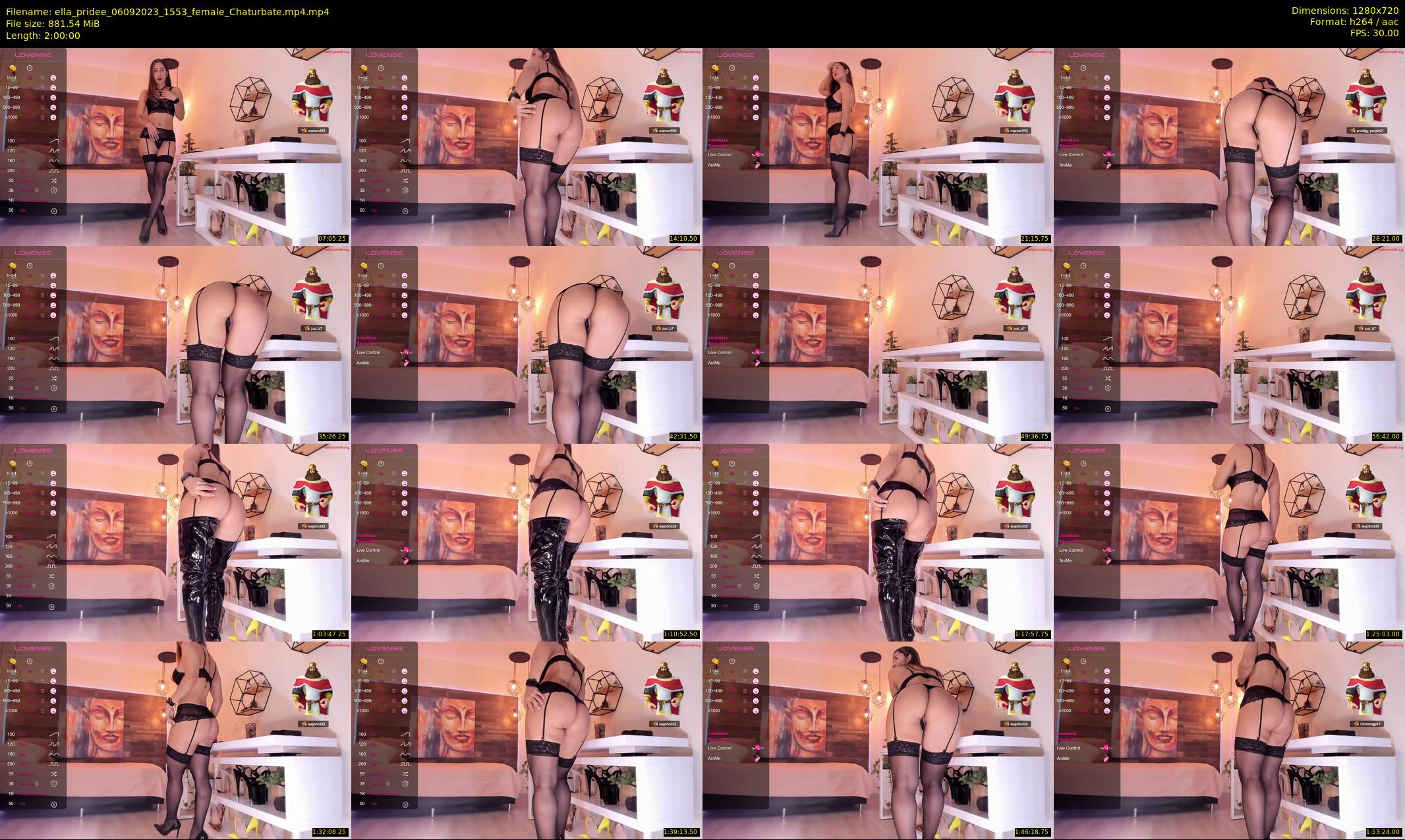 ella_pridee — 120 minute Chaturbate Female strip rec, 720p, Sep 6, 2023