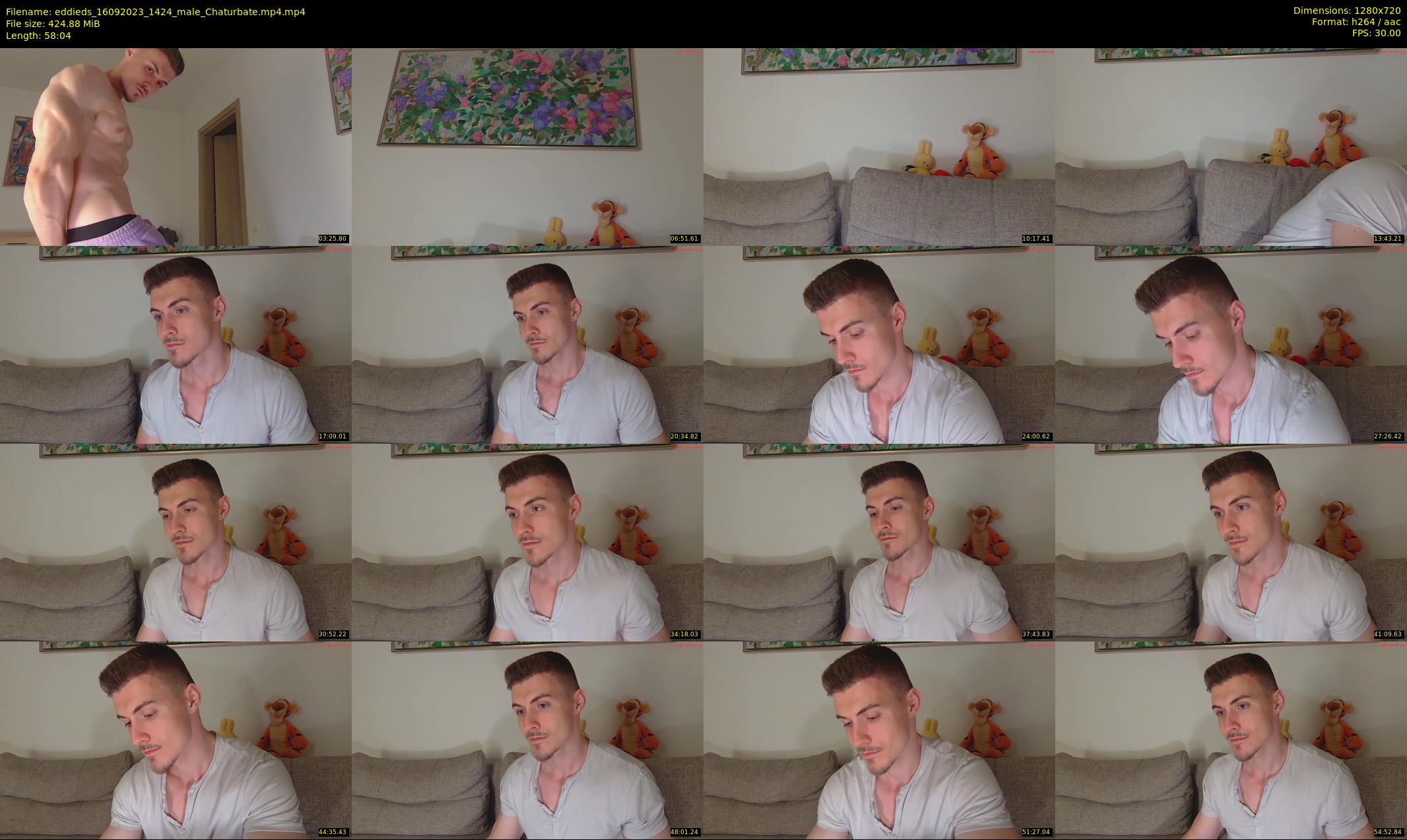 eddieds — 59 minute Chaturbate Male strip rec, 720p, Sep 16, 2023