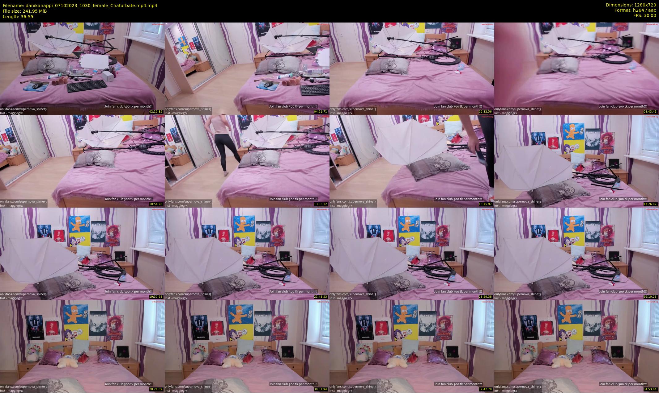 danikanappi — 37 minute Chaturbate Female strip rec, 720p, Oct 7, 2023