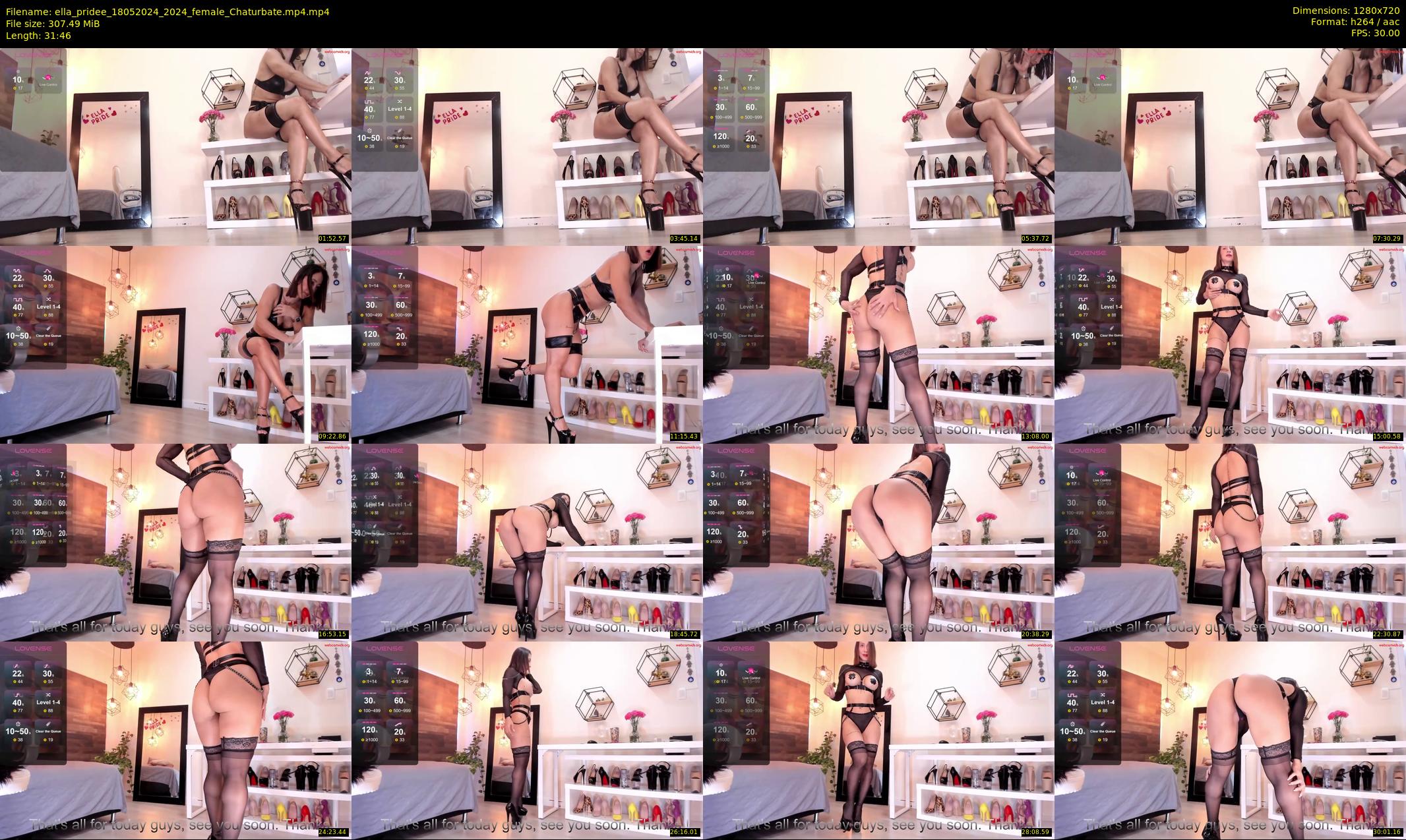 ella_pridee — 32 minute Chaturbate Female strip rec, 720p, May 18, 2024