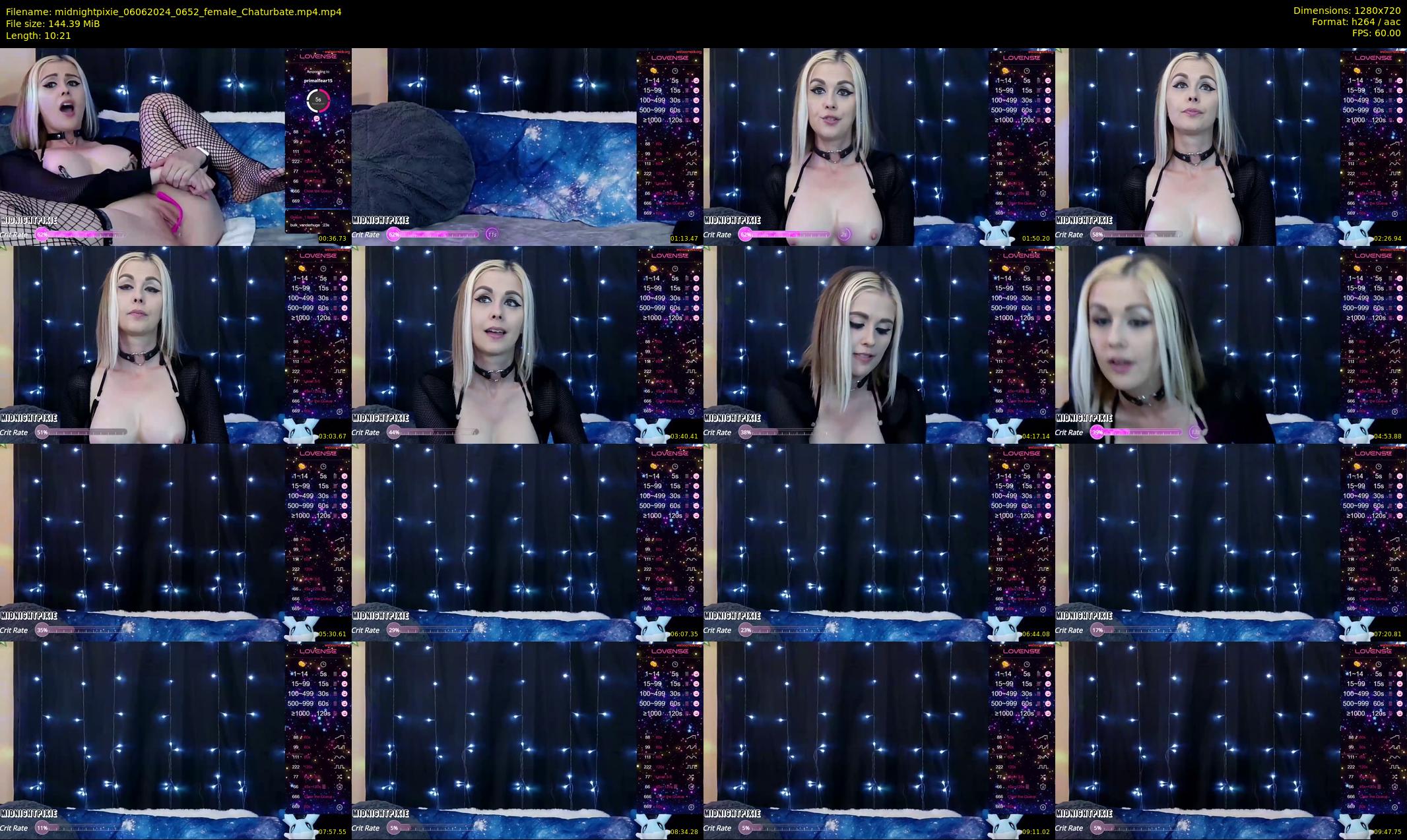 midnightpixie — 11 minute Chaturbate Female strip rec, 720p, Jun 6, 2024