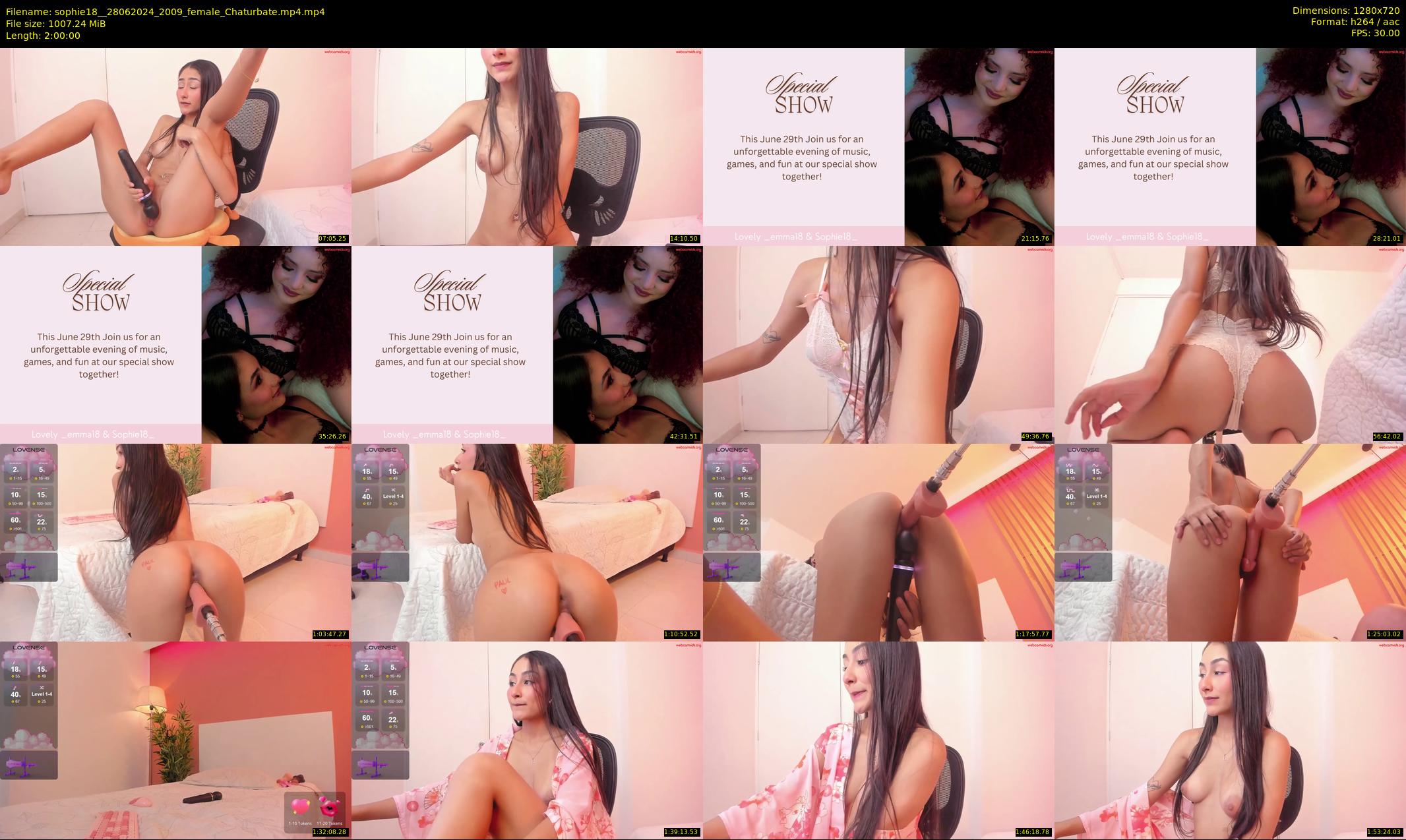 sophie18_ — 120 minute Chaturbate Female strip rec, 720p, Jun 28, 2024