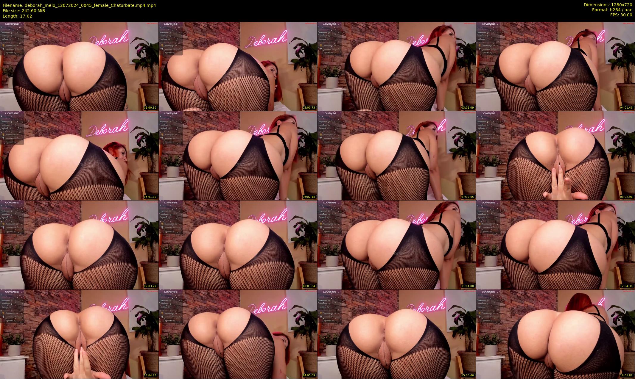 deborah_melo — 18 minute Chaturbate Female strip rec, 720p, Jul 12, 2024