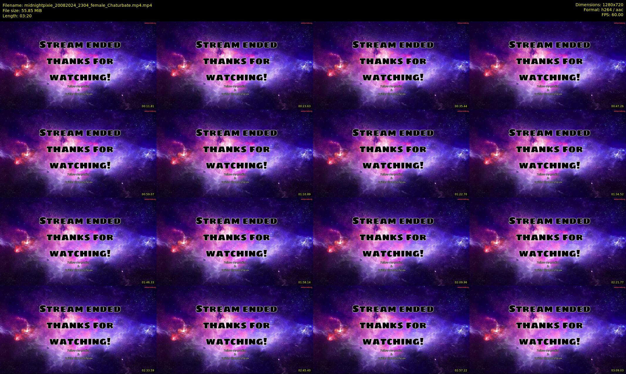 midnightpixie — 4 minute Chaturbate Female strip rec, 720p, Aug 20, 2024