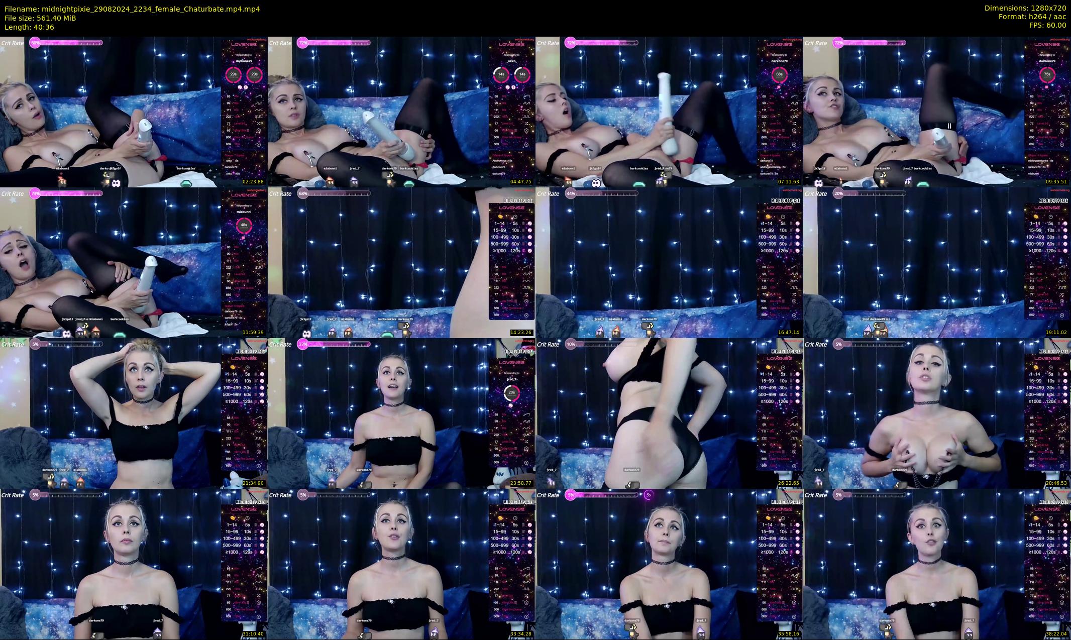 midnightpixie — 41 minute Chaturbate Female strip rec, 720p, Aug 29, 2024