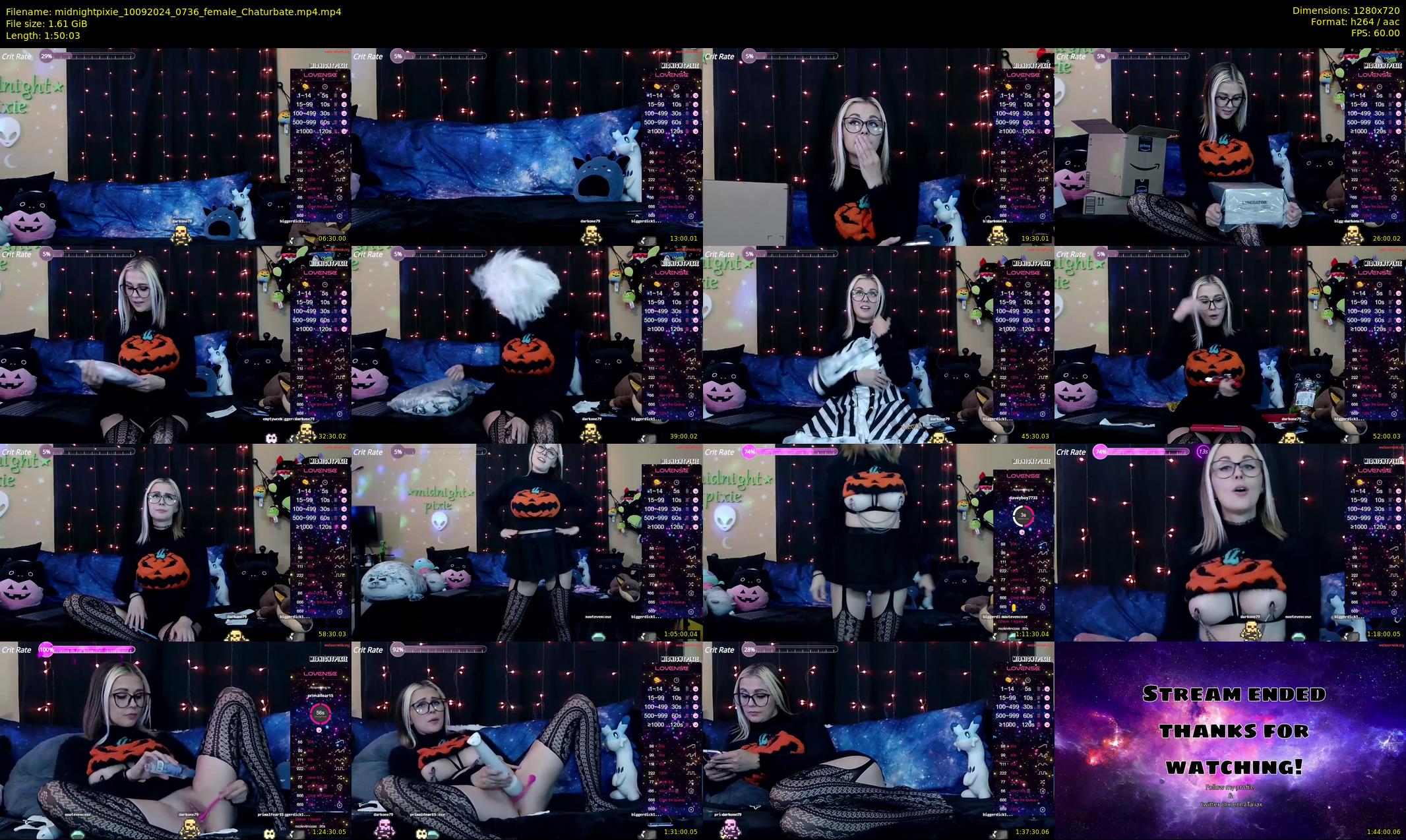 midnightpixie — 111 minute Chaturbate Female strip rec, 720p, Sep 10, 2024