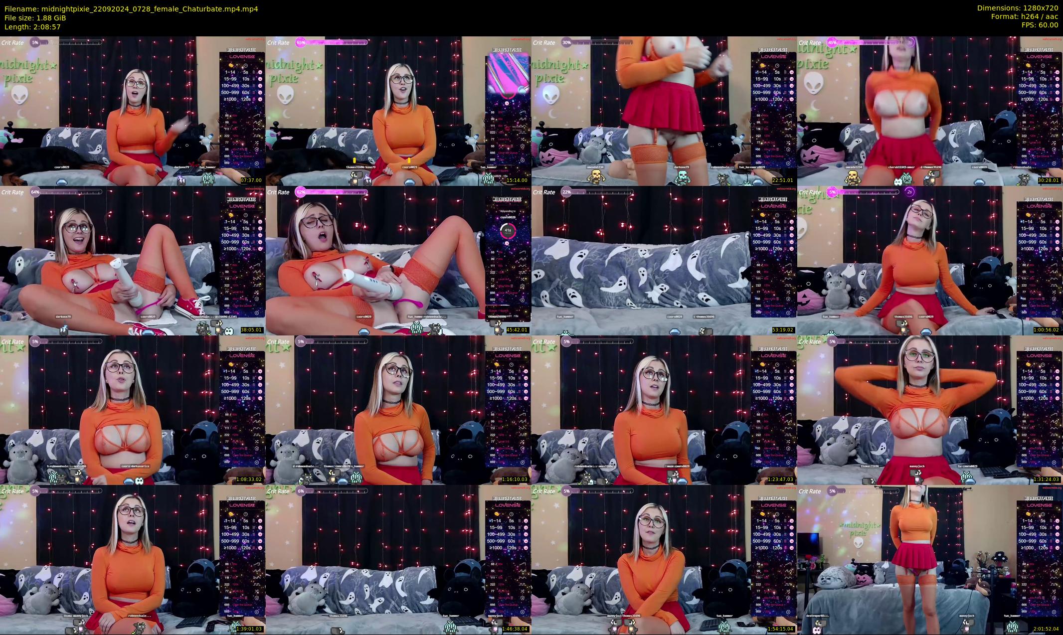 midnightpixie — 129 minute Chaturbate Female strip rec, 720p, Sep 22, 2024