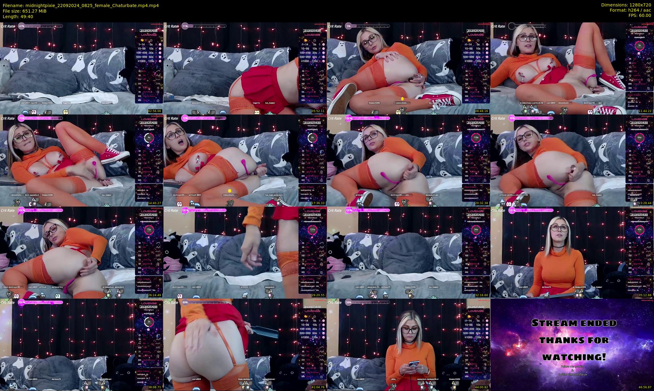 midnightpixie — 50 minute Chaturbate Female strip rec, 720p, Sep 22, 2024