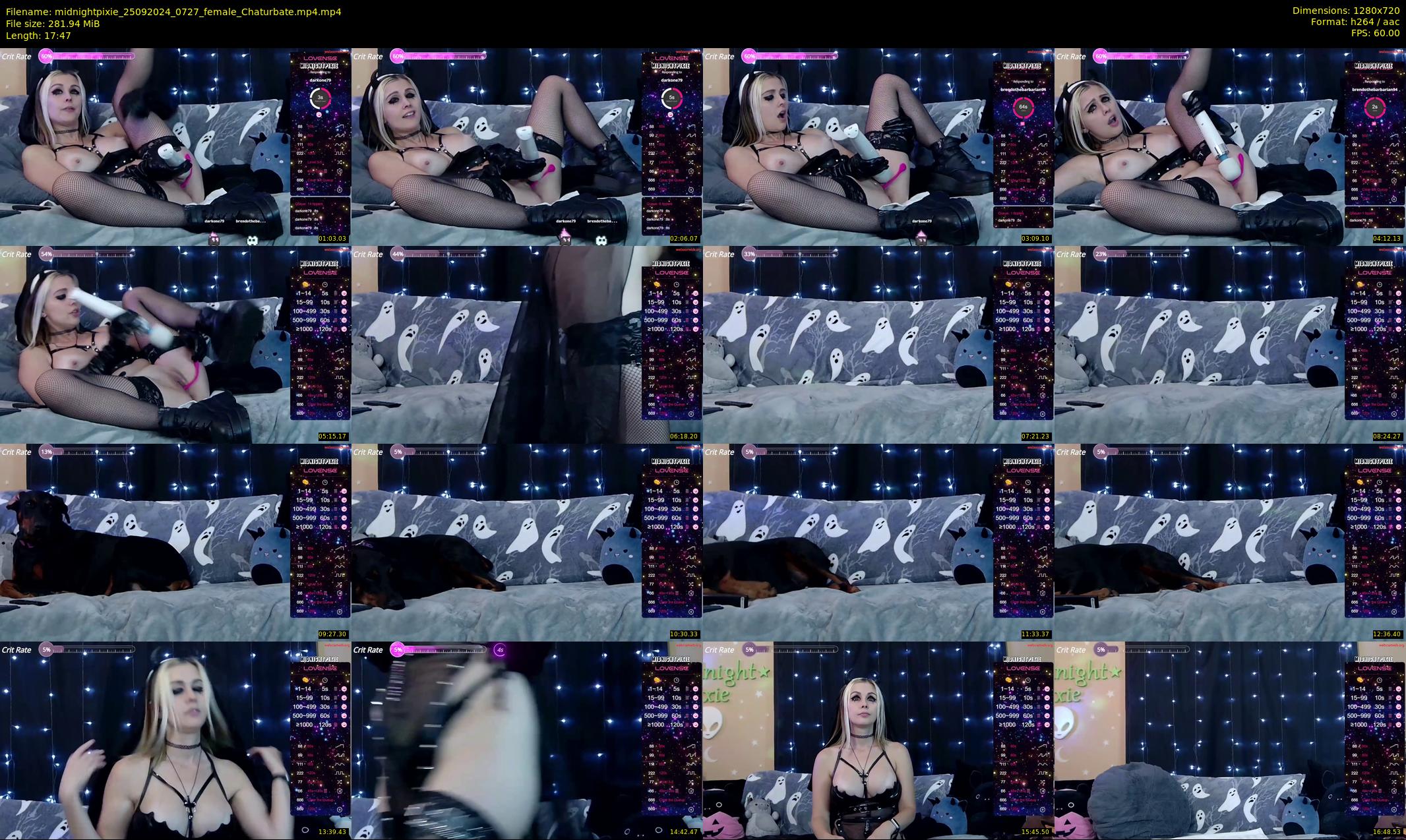 midnightpixie — 18 minute Chaturbate Female strip rec, 720p, Sep 25, 2024