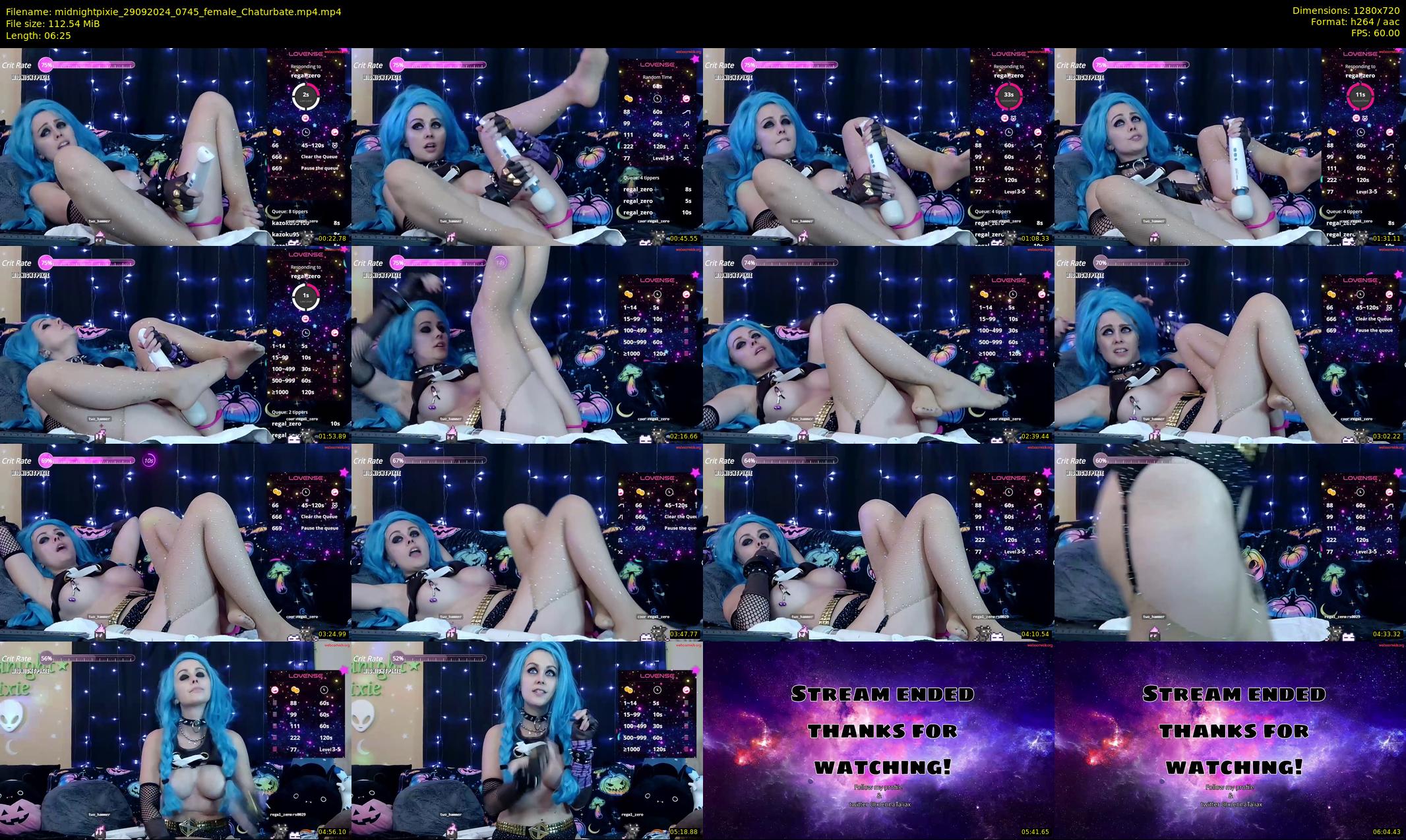 midnightpixie — 7 minute Chaturbate Female strip rec, 720p, Sep 29, 2024