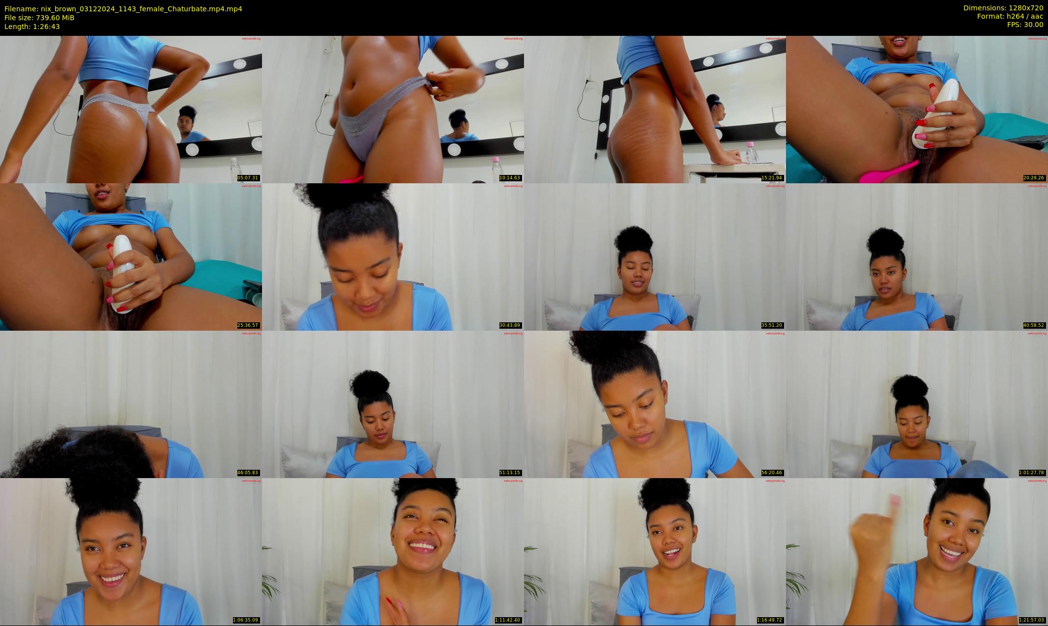 nix_brown — 87 minute Chaturbate Female strip rec, 720p, Dec 3, 2024