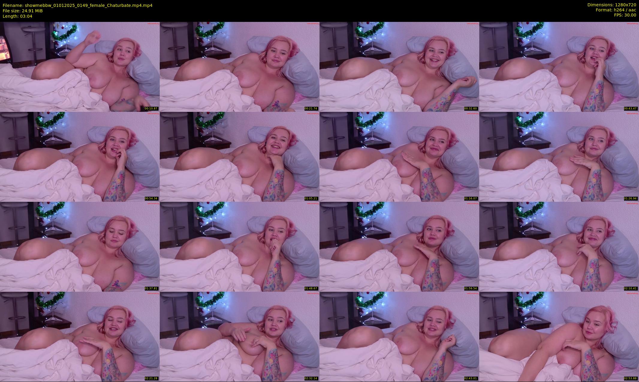 showmebbw — 4 minute Chaturbate Female strip rec, 720p, Jan 1, 2025