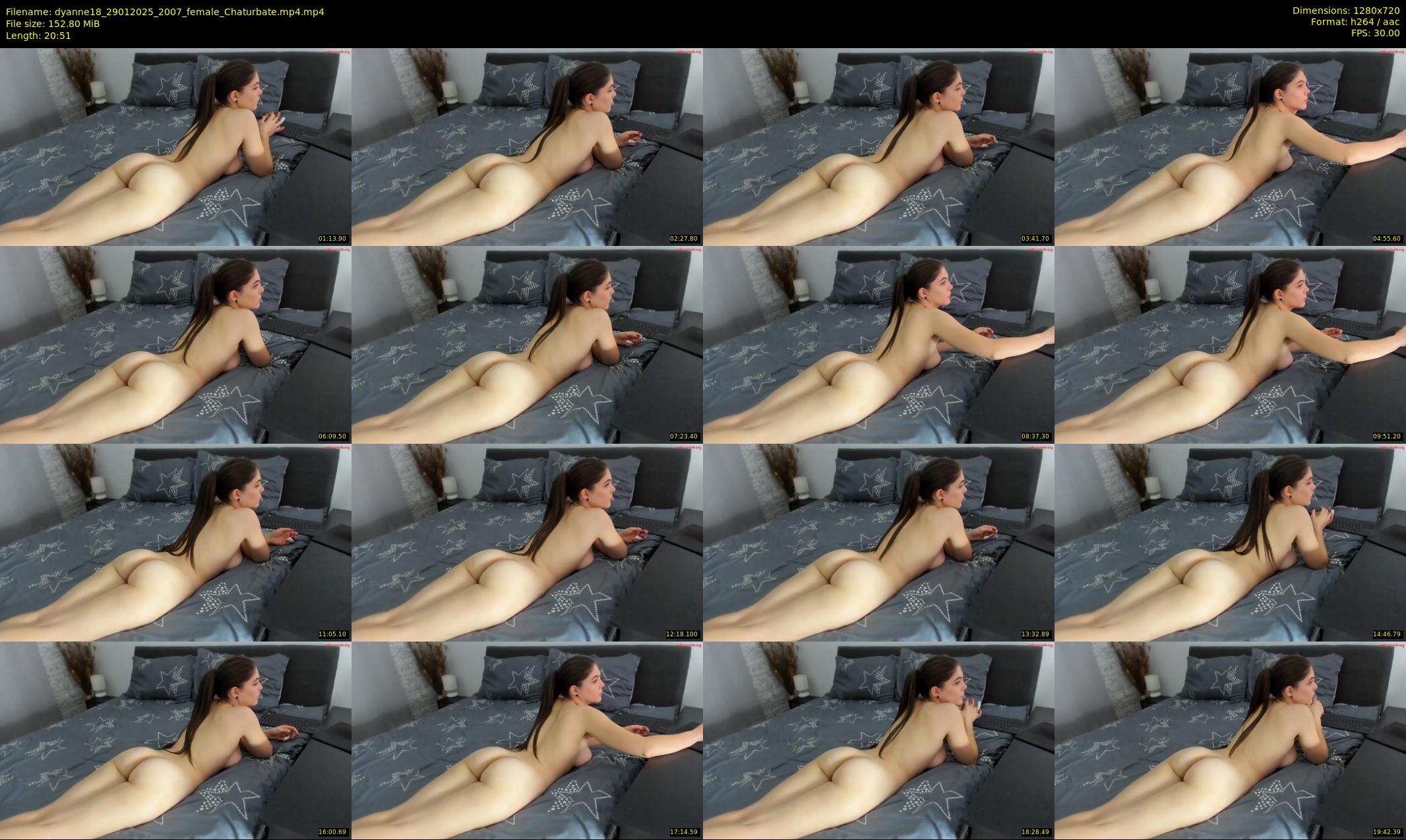 dyanne18 — 21 minute Chaturbate Female strip rec, 720p, Jan 29, 2025