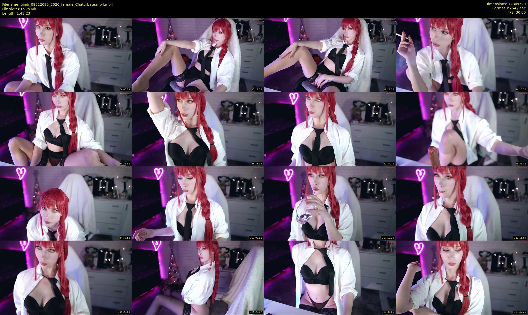 uindi — 104 minute Chaturbate Female strip rec, 720p, Feb 9, 2025