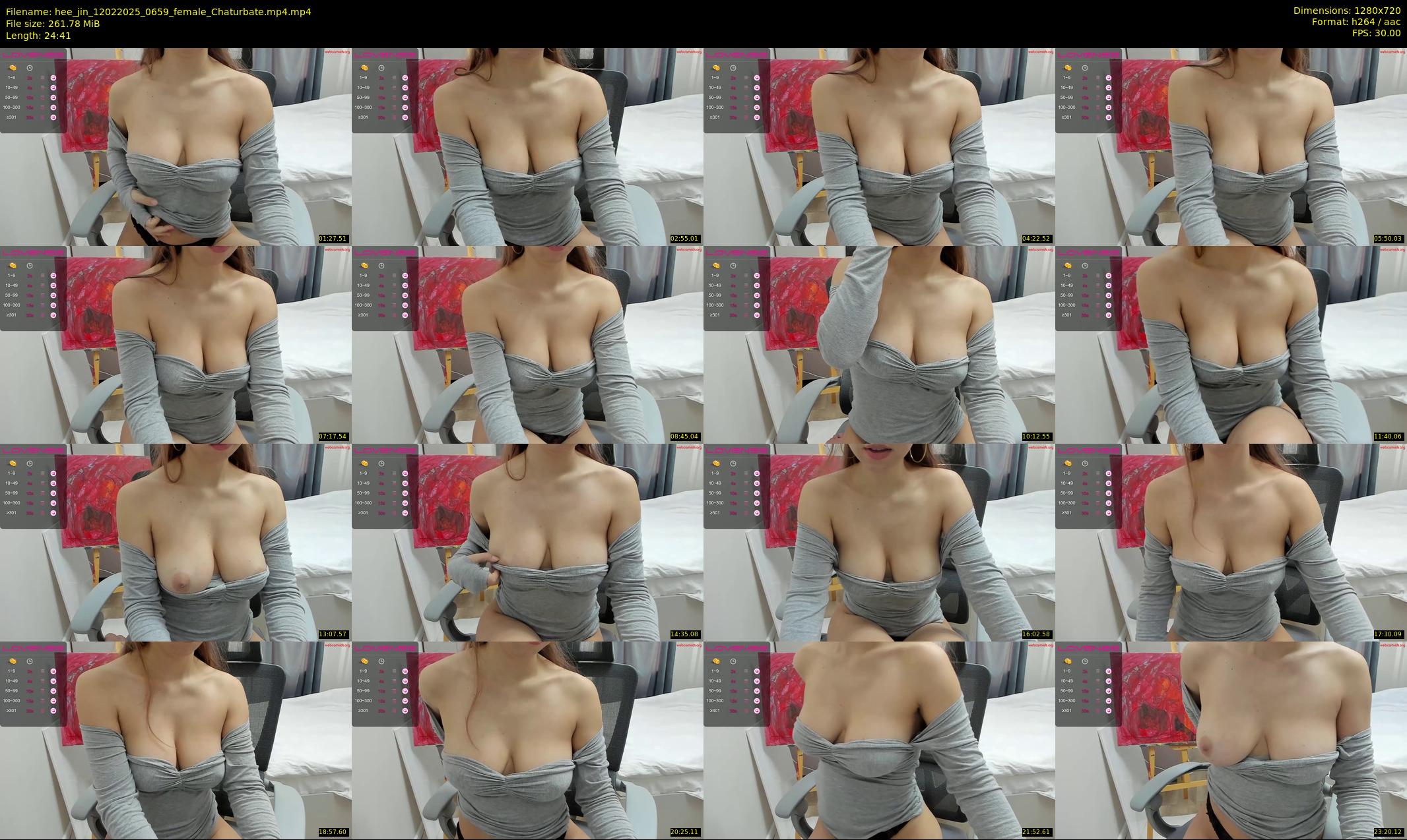 hee_jin — 25 minute Chaturbate Female strip rec, 720p, Feb 12, 2025