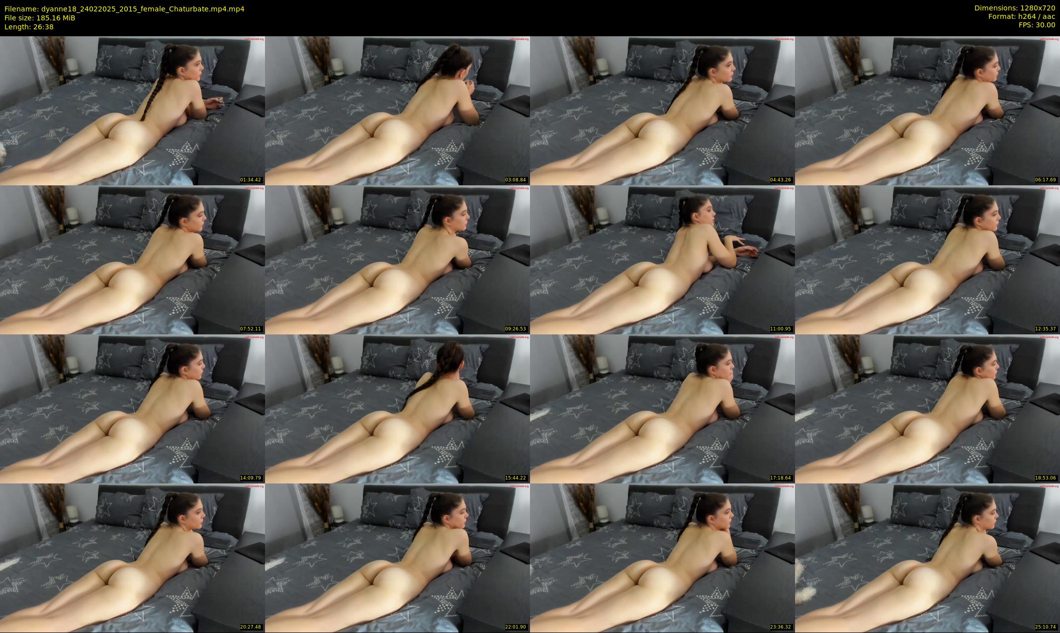 dyanne18 — 27 minute Chaturbate Female strip rec, 720p, Feb 24, 2025