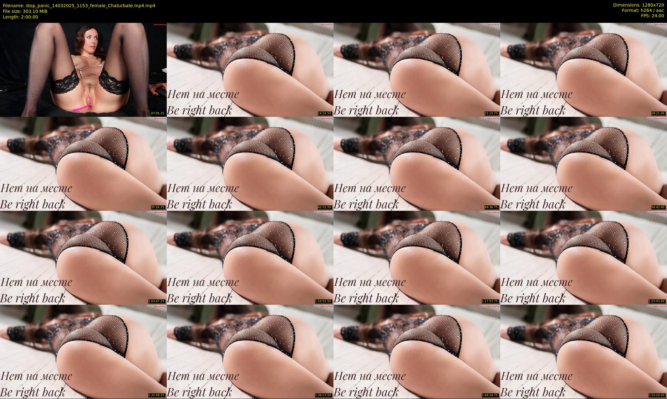 stop_panic — 120 minute Chaturbate Female strip rec, 720p, Mar 14, 2025