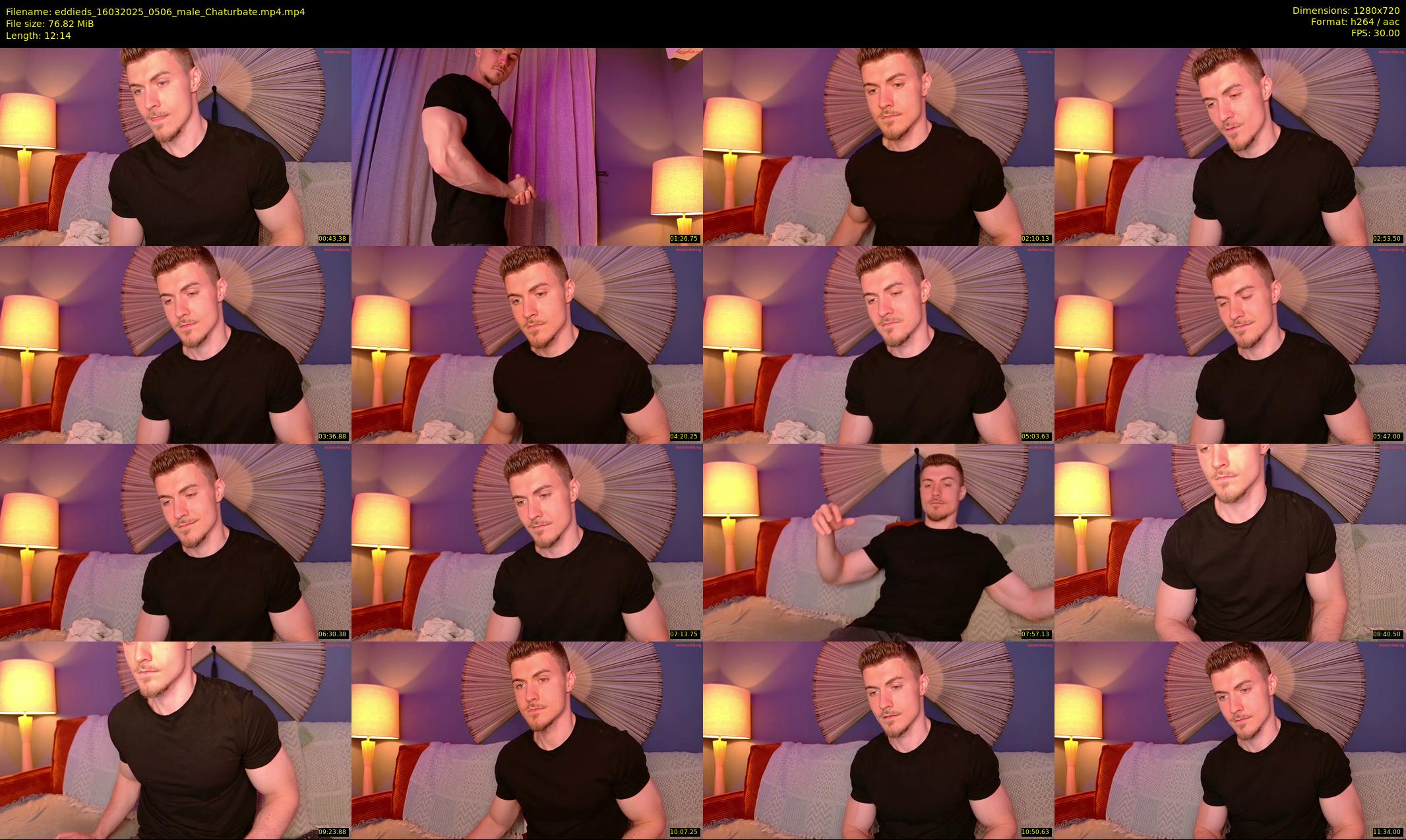 eddieds — 13 minute Chaturbate Male strip rec, 720p, Mar 16, 2025