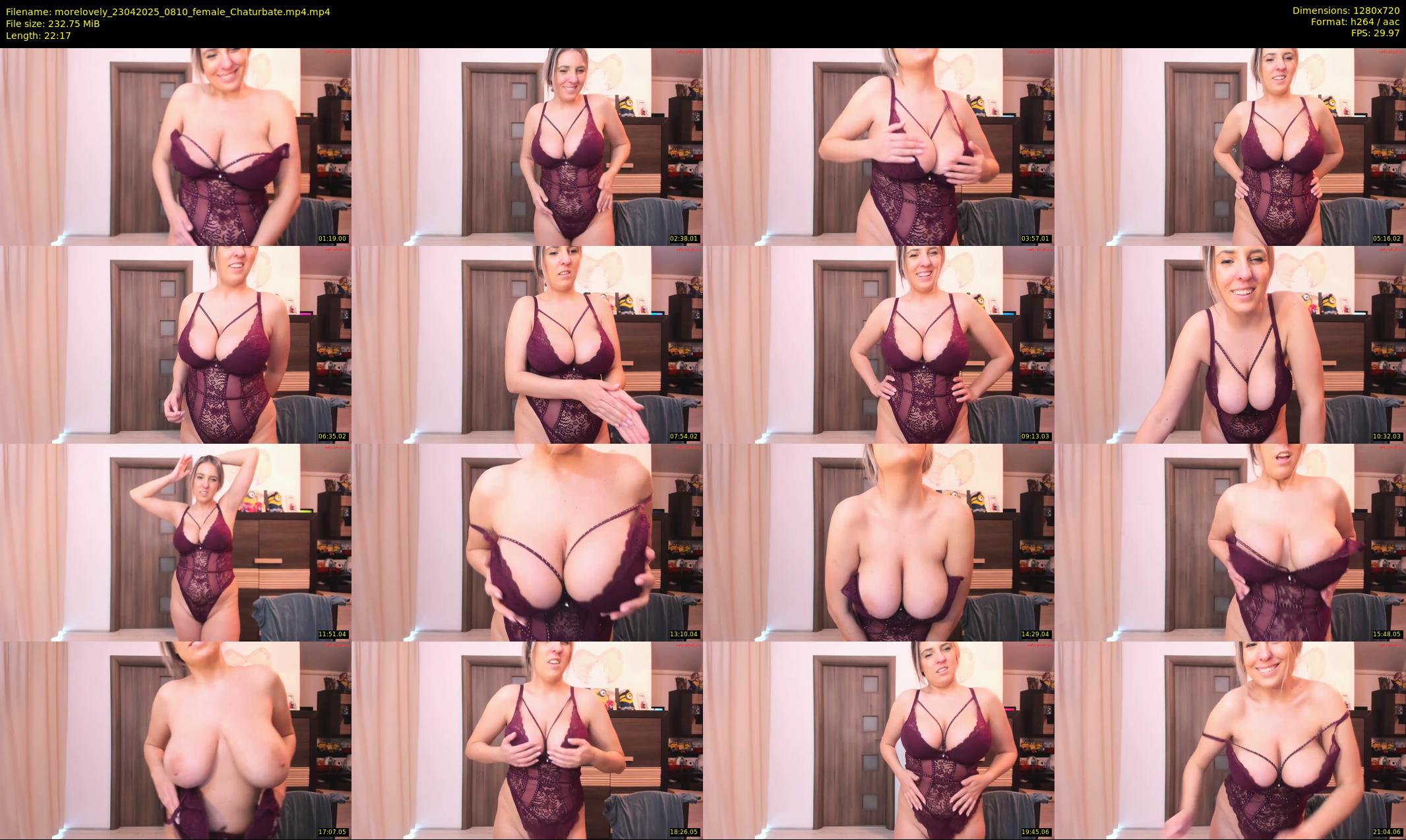 morelovely — 23 minute Chaturbate Female strip rec, 720p, Apr 23, 2025