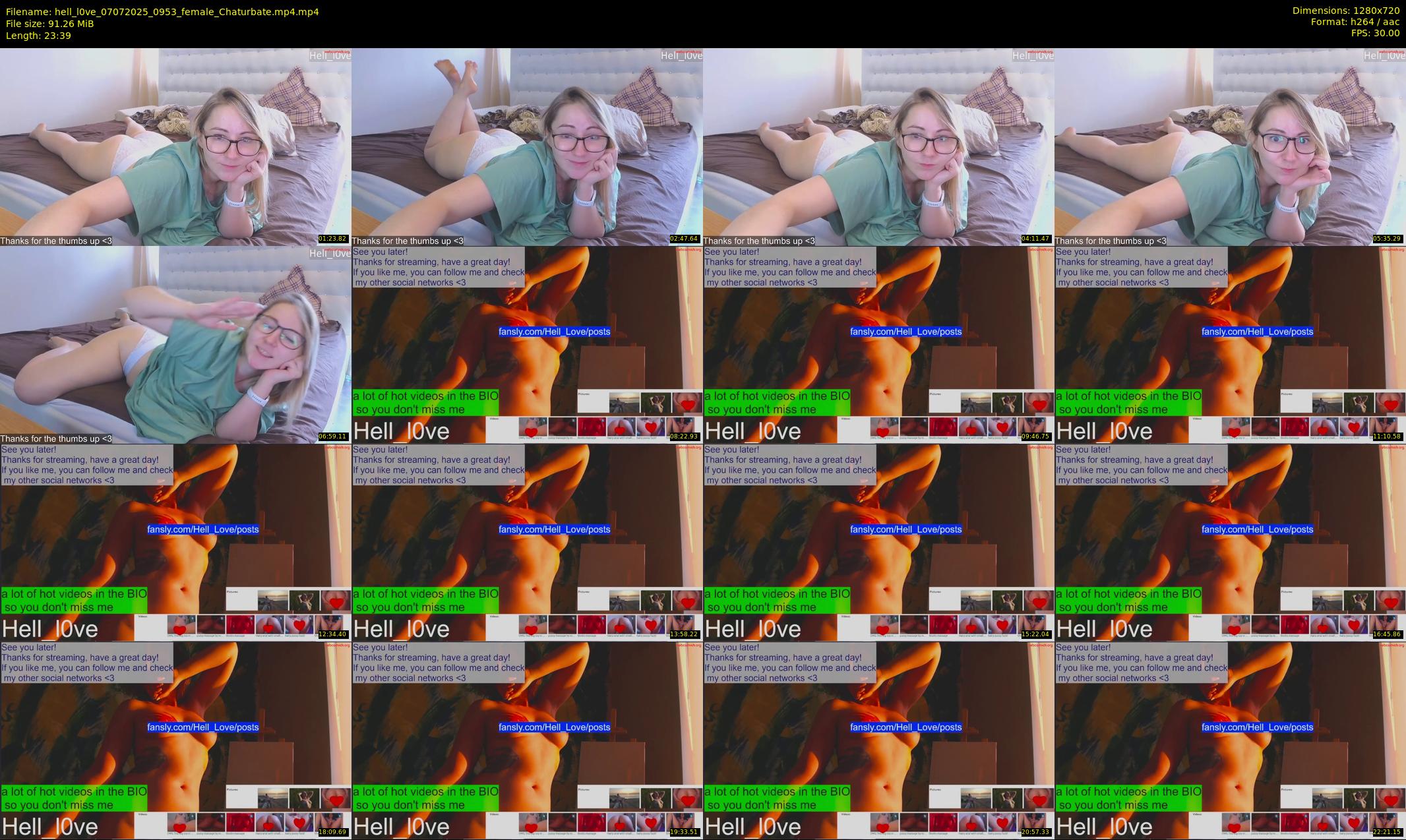 hell_l0ve — 24 minute Chaturbate Female strip rec, 720p, Jul 7, 2025
