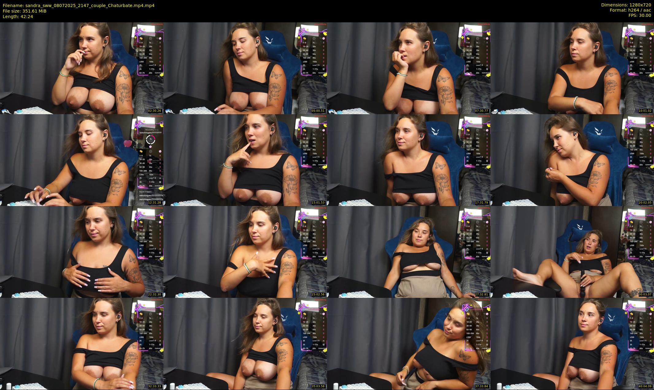 sandra_sww — 43 minute Chaturbate Couple strip rec, 720p, Jul 8, 2025