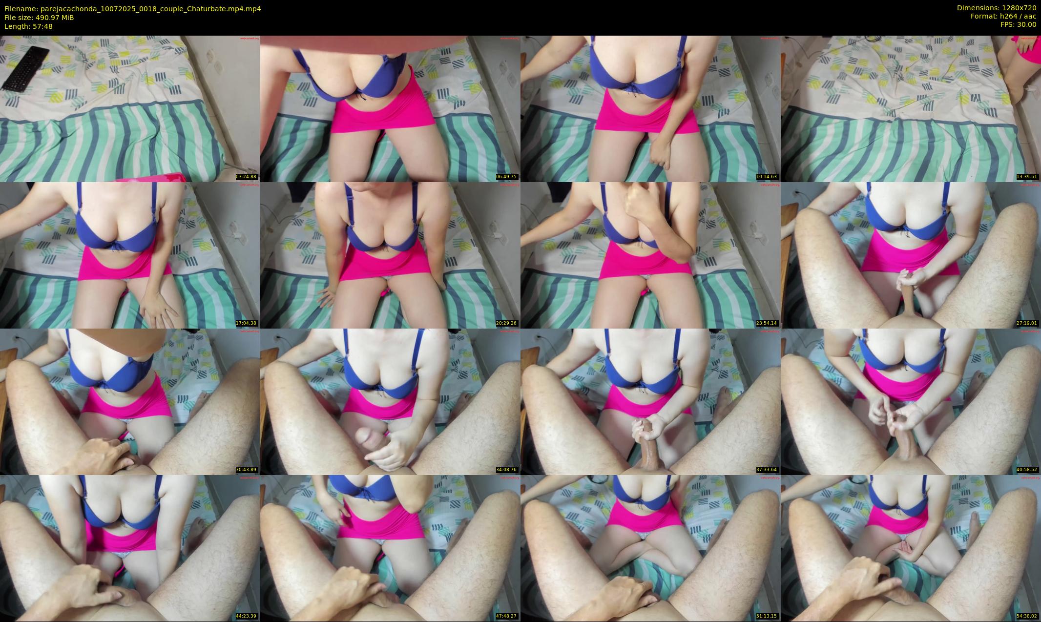 parejacachonda — 58 minute Chaturbate Couple strip rec, 720p, Jul 10, 2025