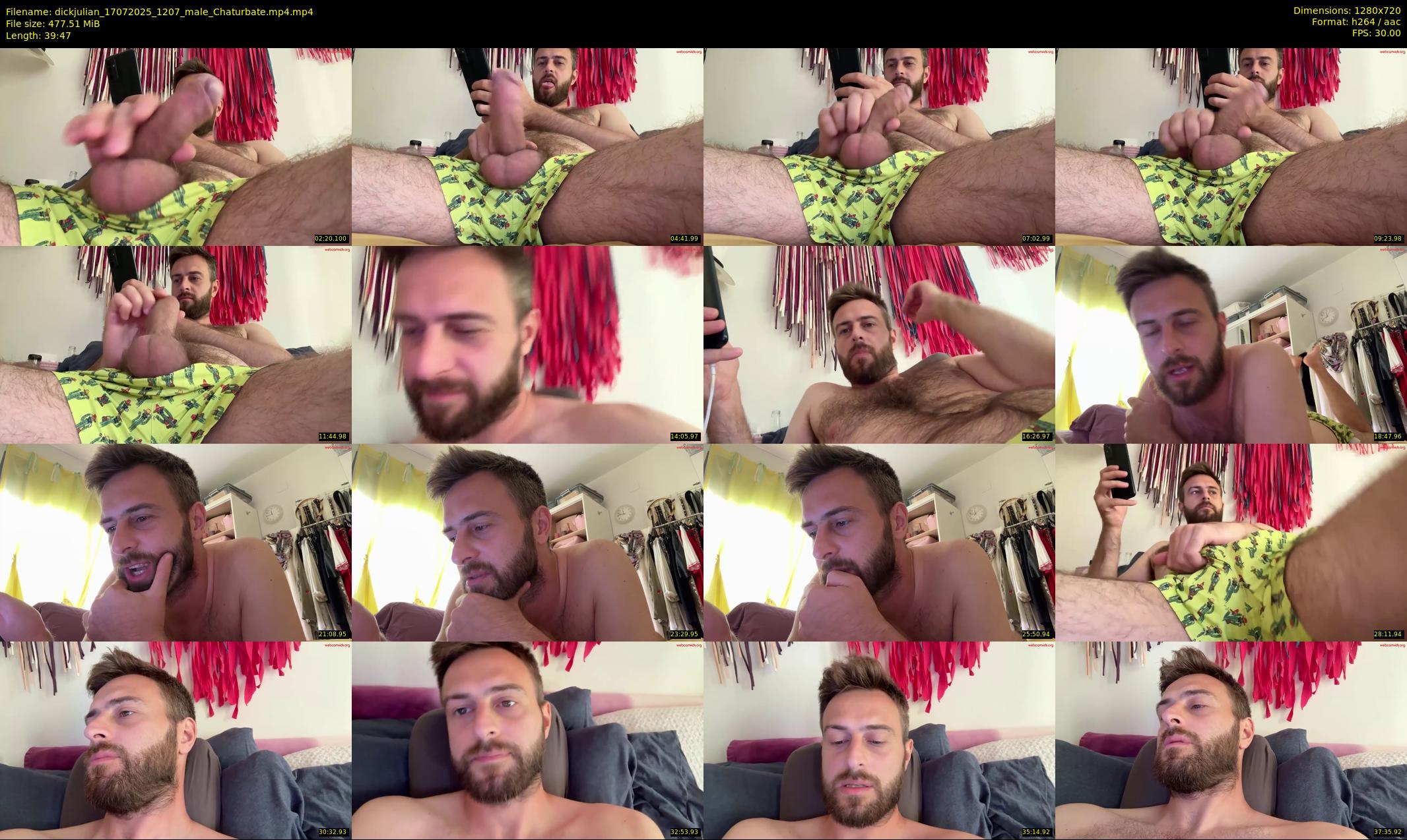 dickjulian — 40 minute Chaturbate Male strip rec, 720p, Jul 17, 2025
