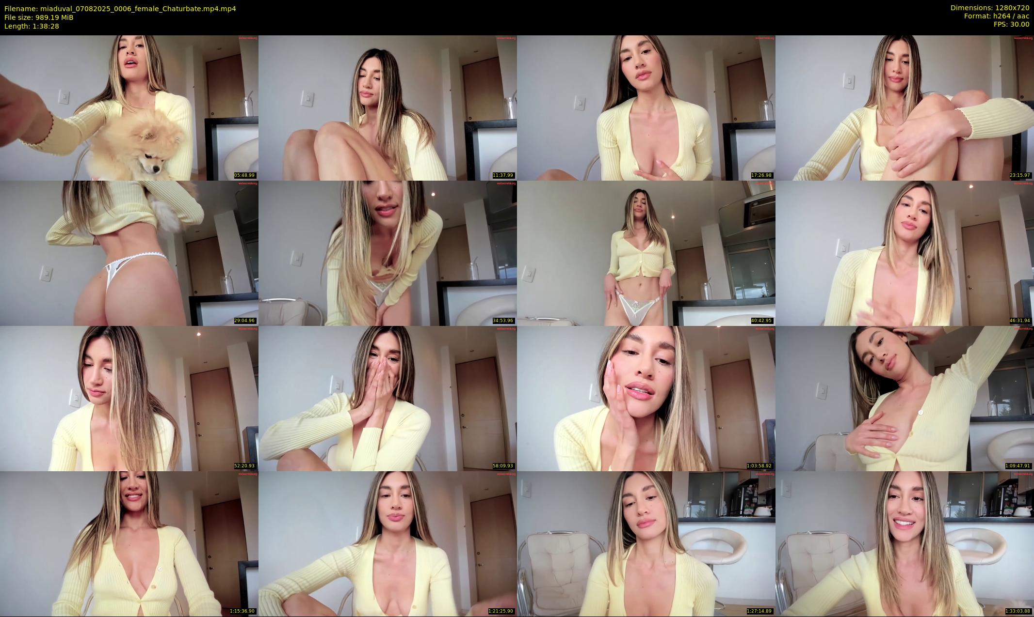 miaduval — 99 minute Chaturbate Female strip rec, 720p, Aug 7, 2025
