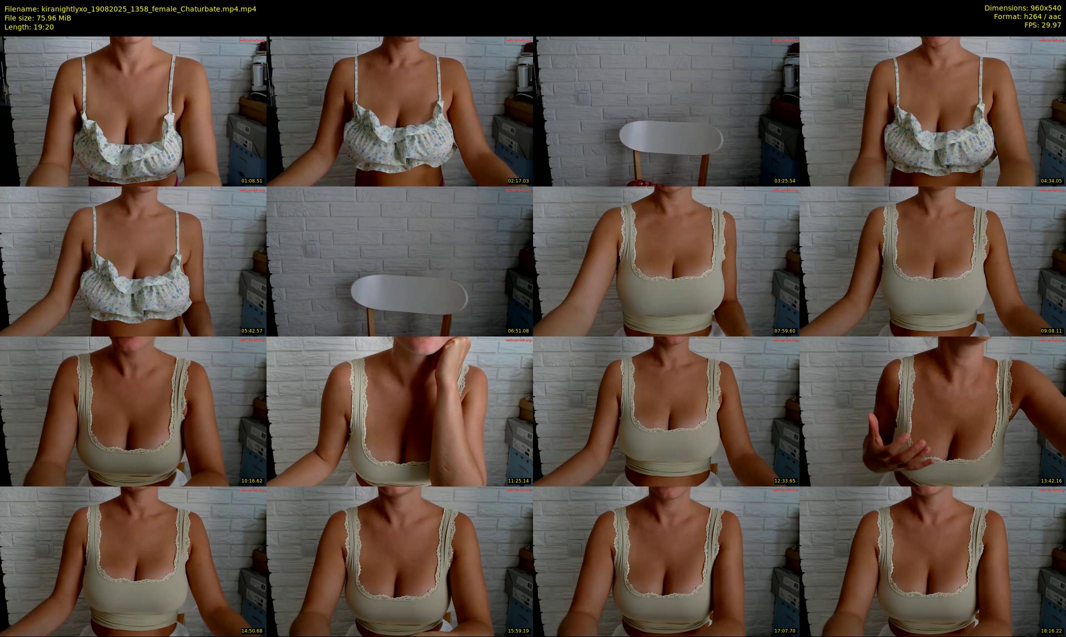 kiranightlyxo — 20 minute Chaturbate Female strip rec, 480p, Aug 19, 2025
